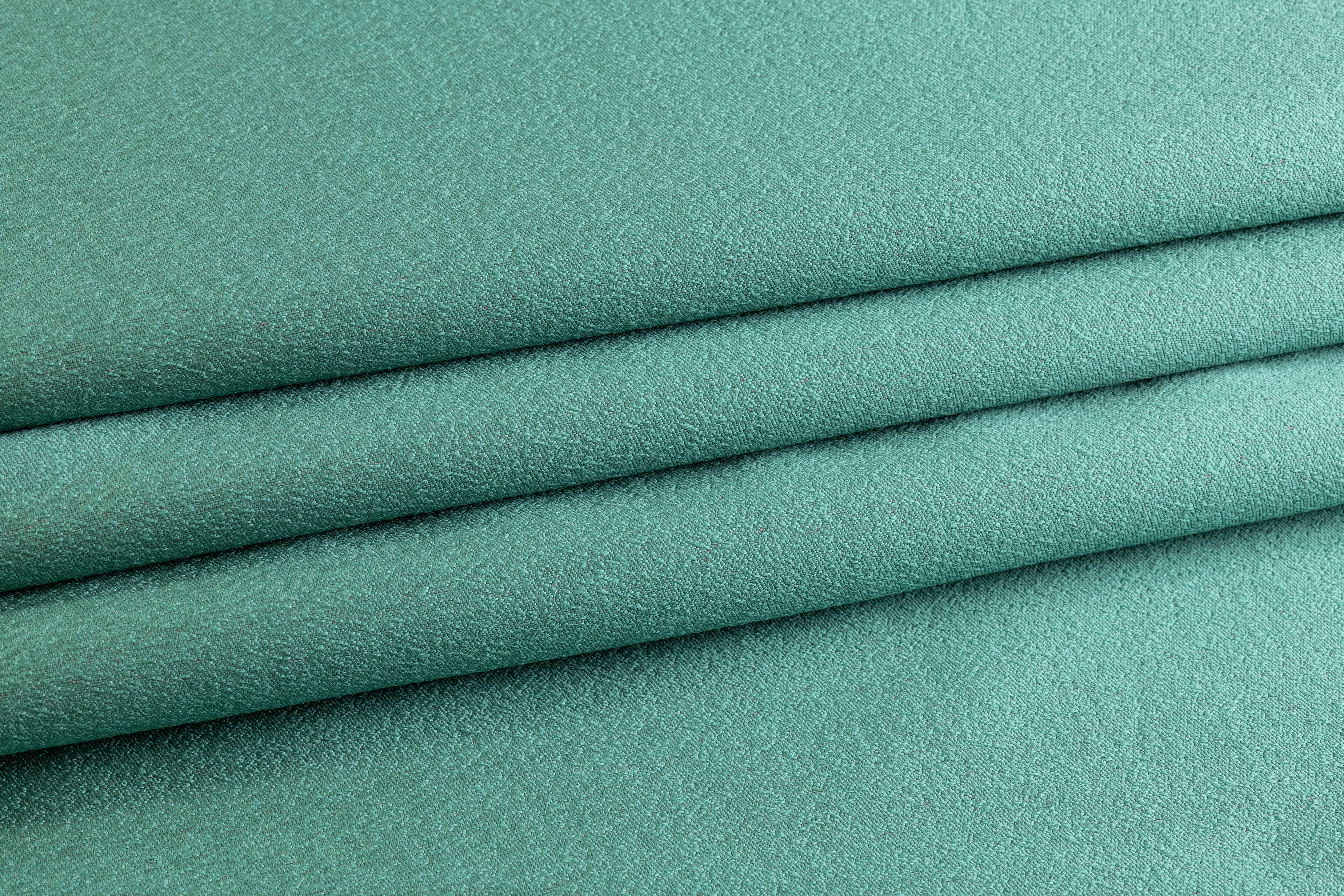 Double Faced Pebble Crepe - Mint / Dusty Rose