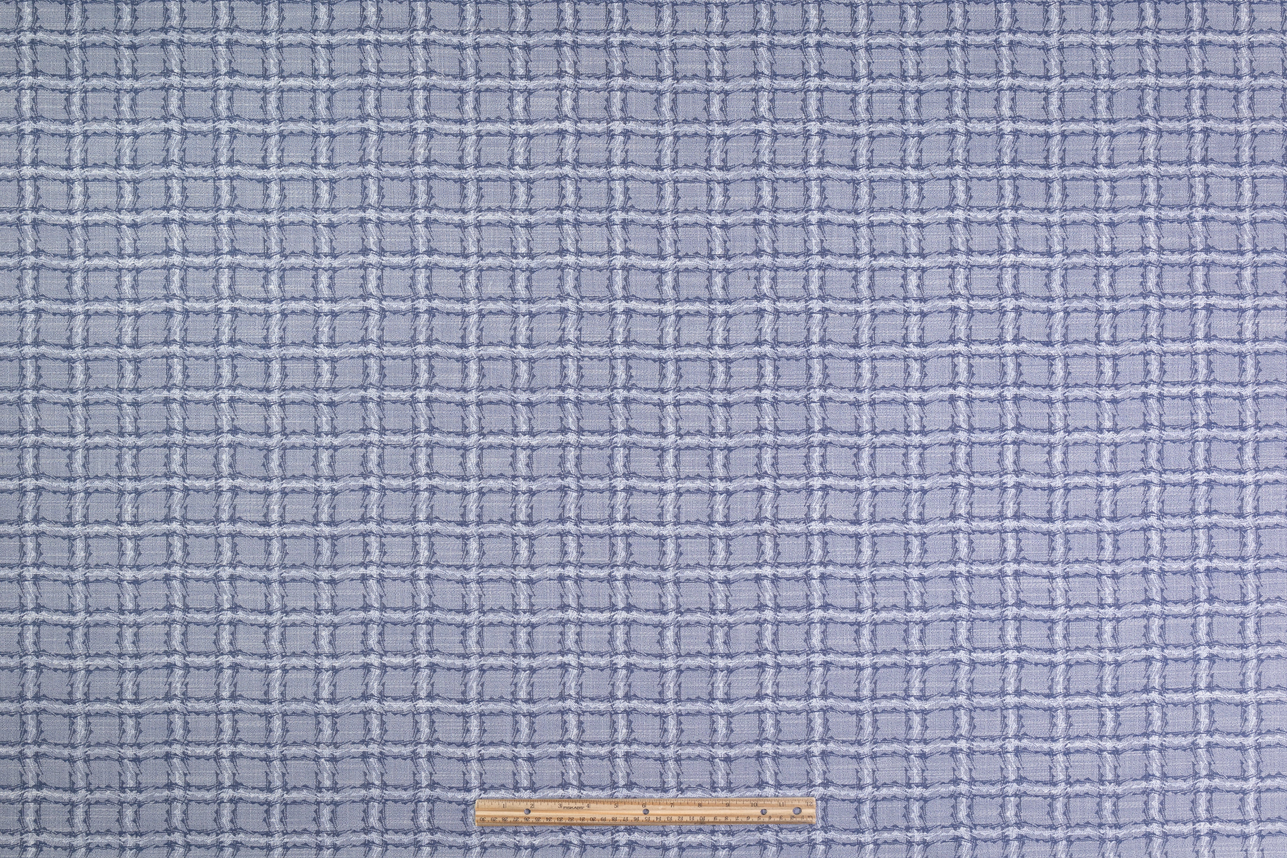 Armani - Checked Italian Wool Suiting - Blue Gray