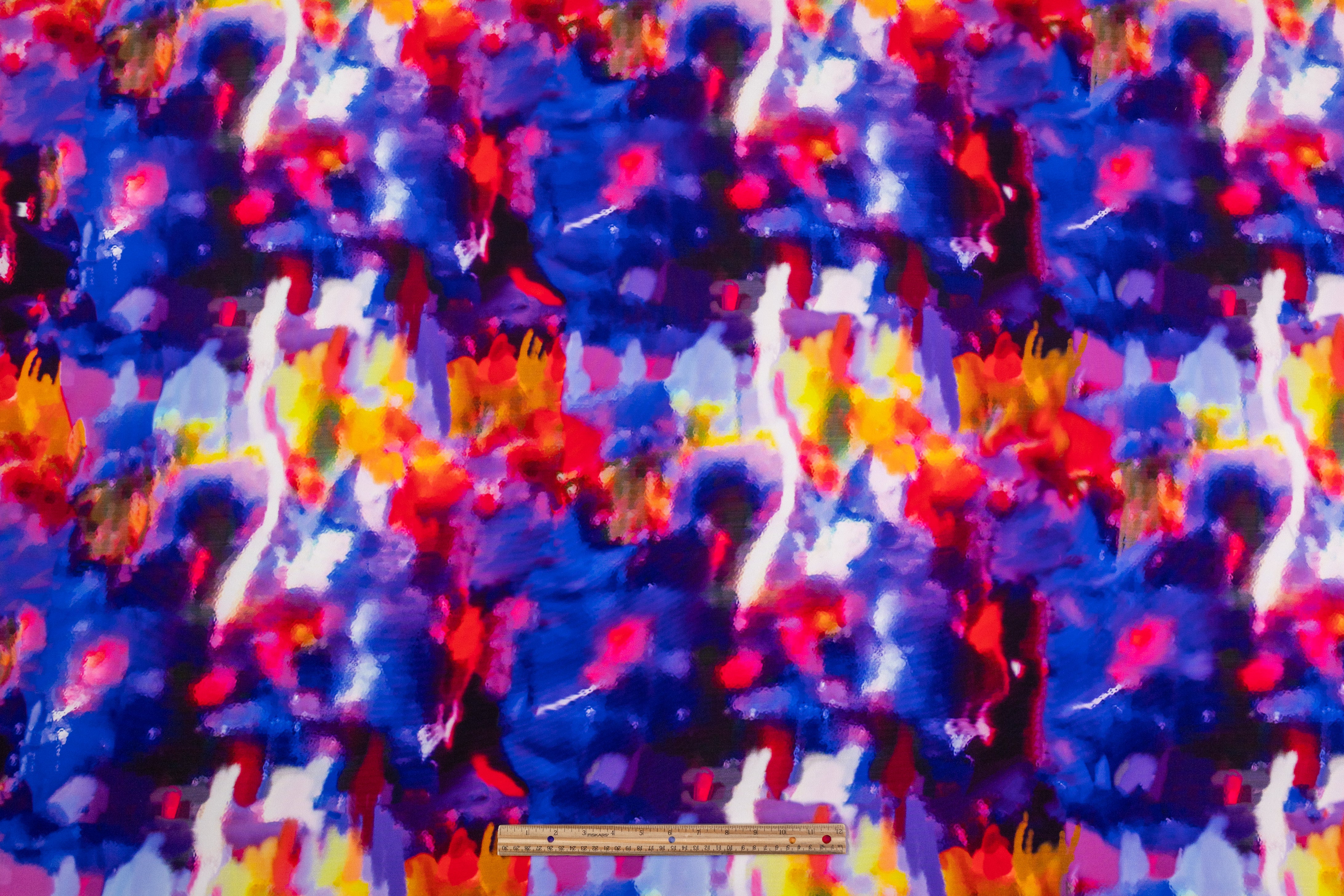 Abstract Italian 4-ply Silk - Multicolor