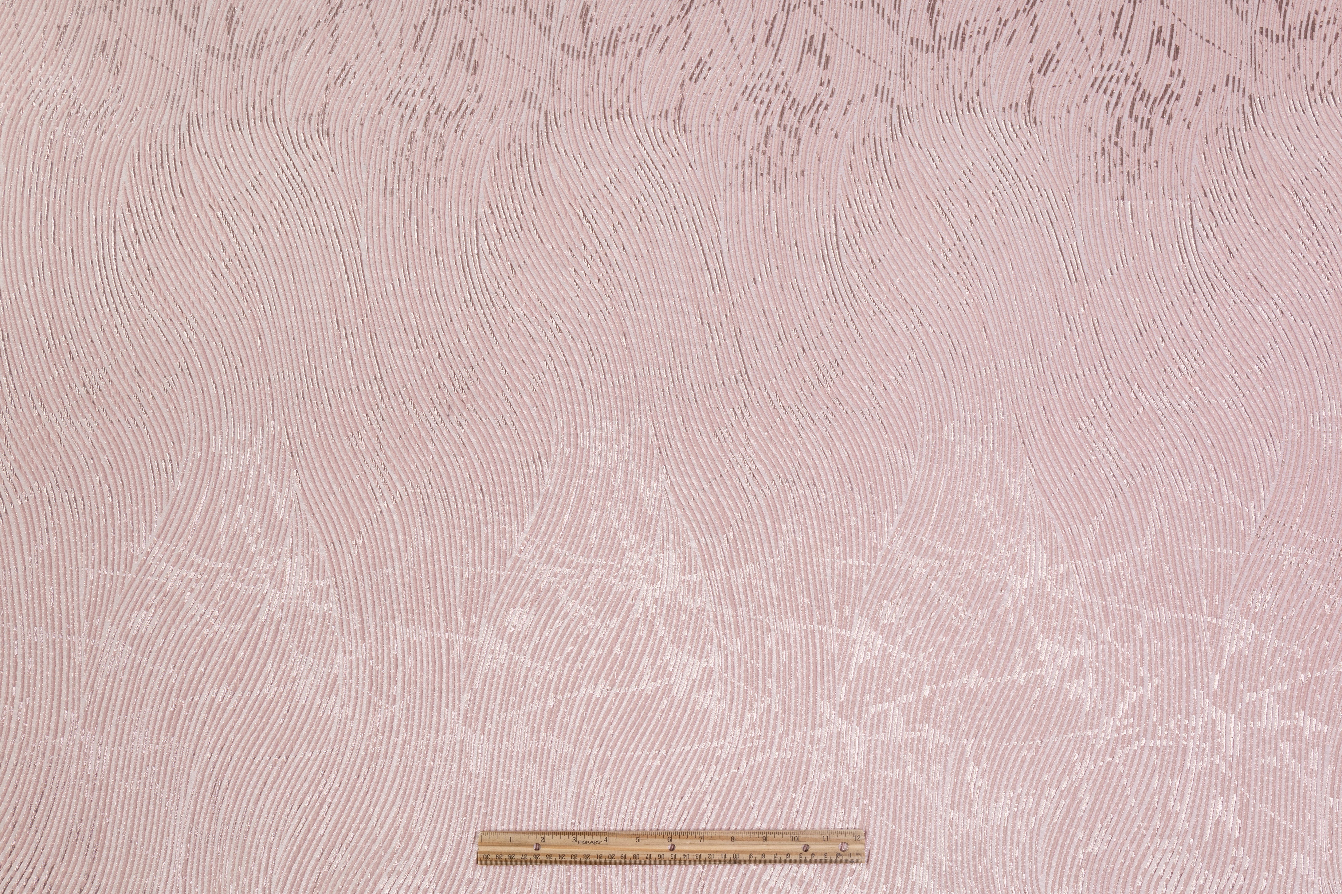 Metallic Italian Cloqué Brocade - Pink