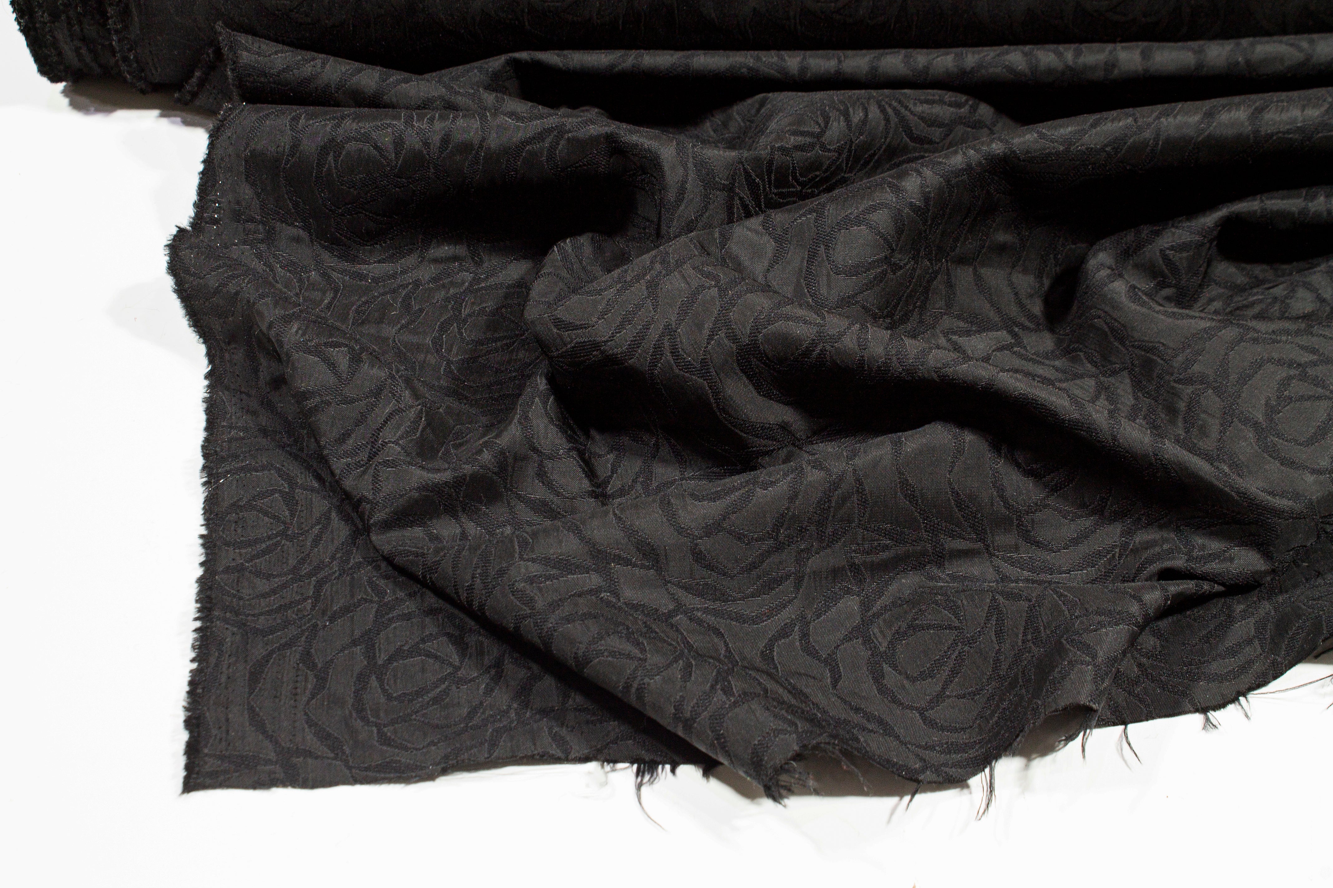 Rose Brocade - Black