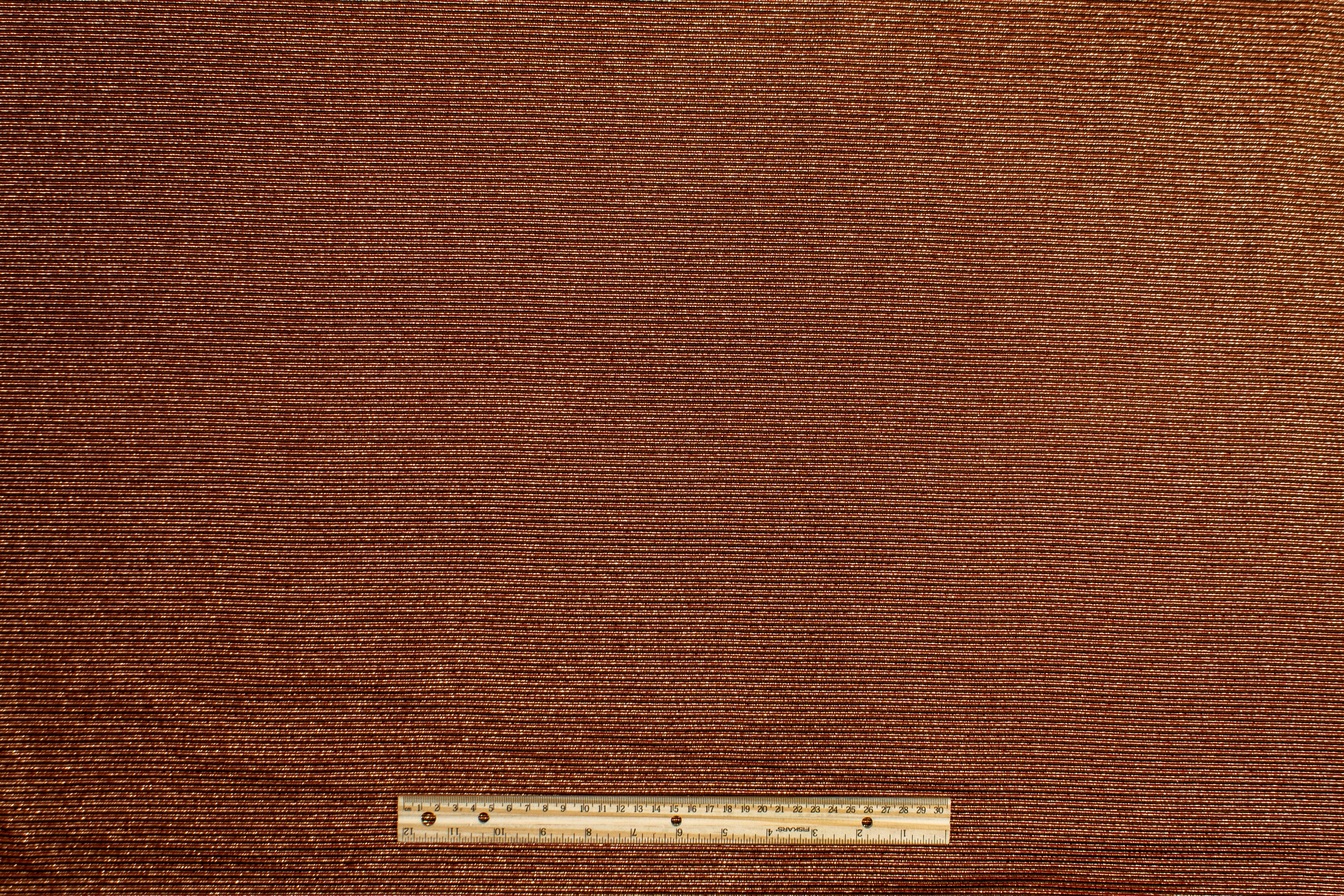 Metallic Striped Brocade - Burgundy and Bronze