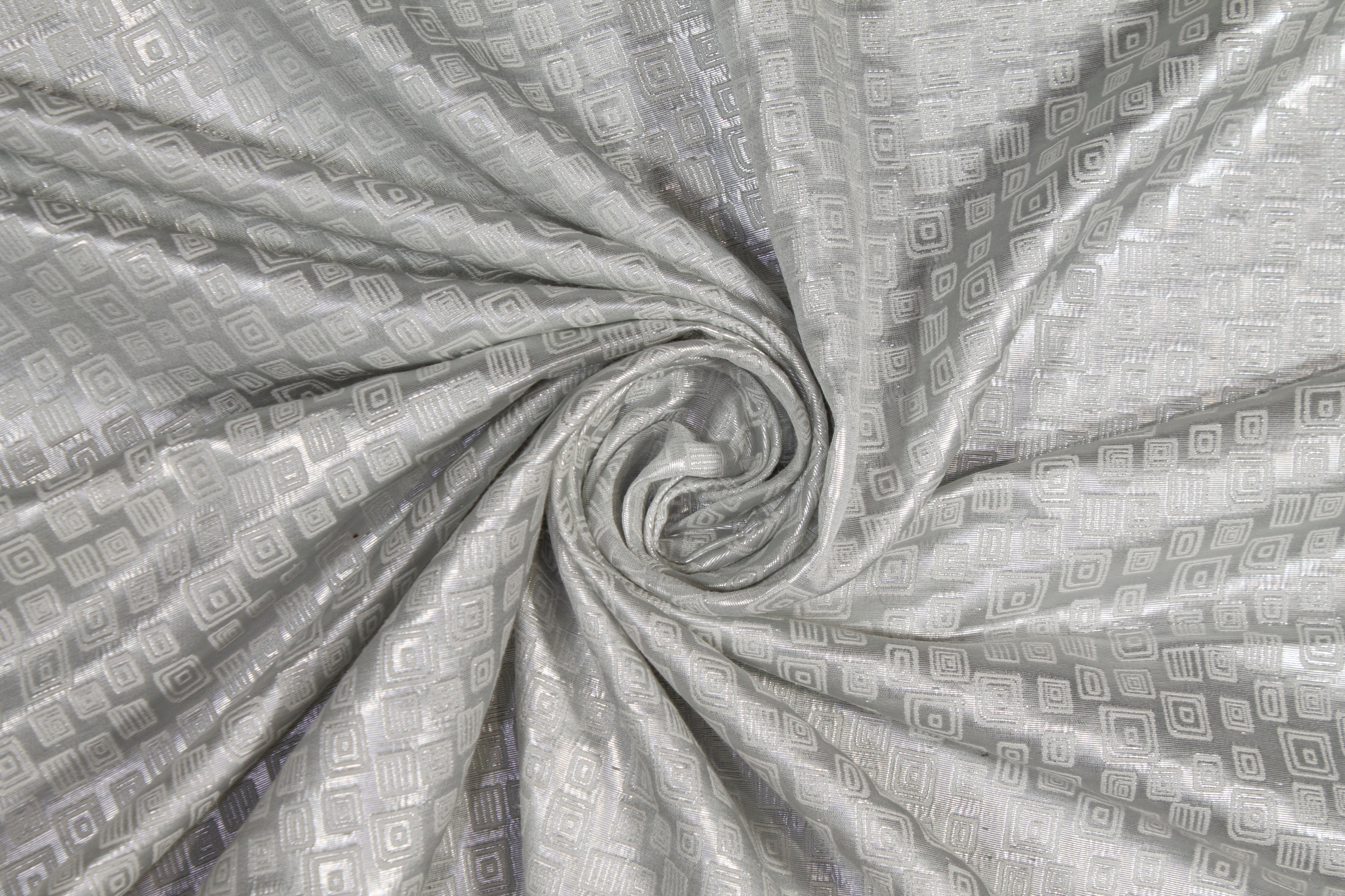 Metallic Brocade - Silver