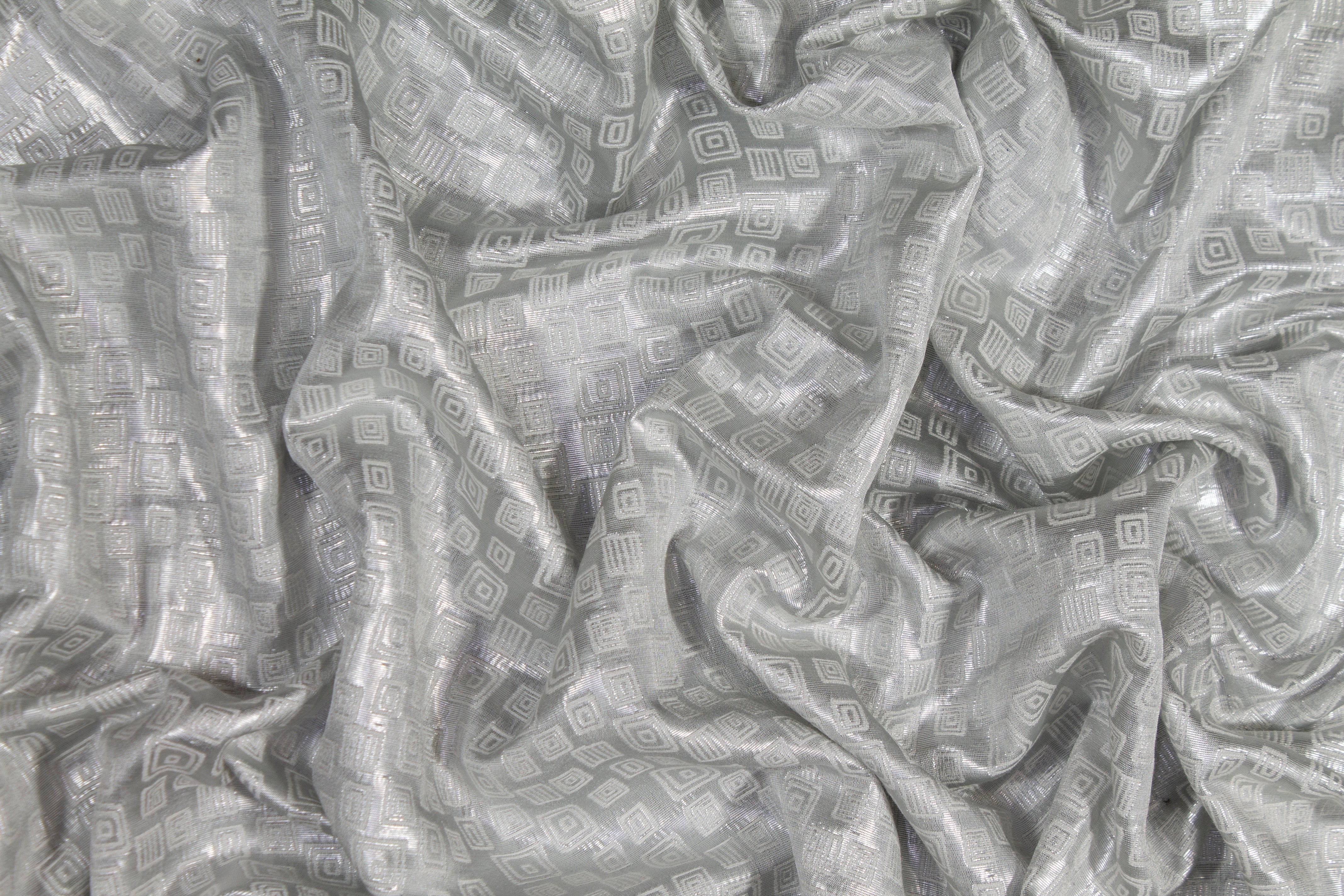 Metallic Brocade - Silver