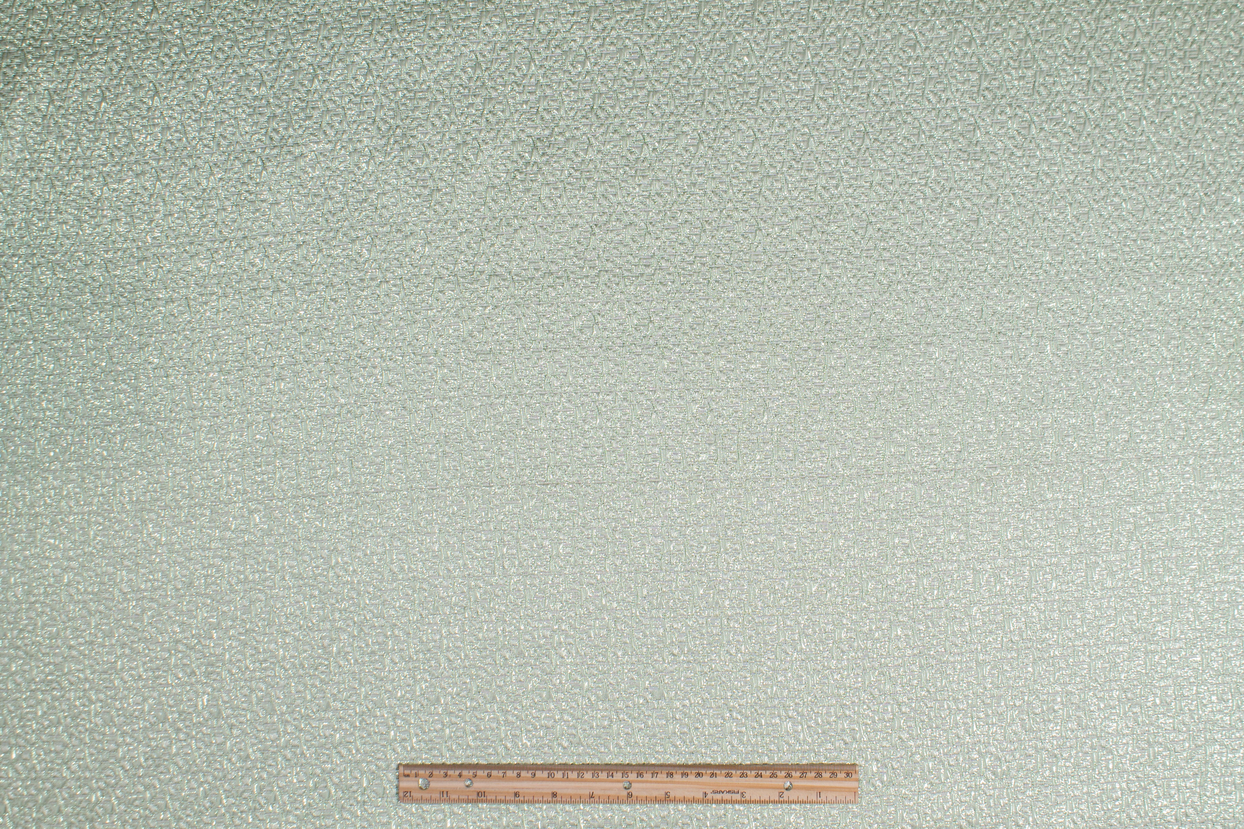 Crushed Metallic Brocade - Mint Green
