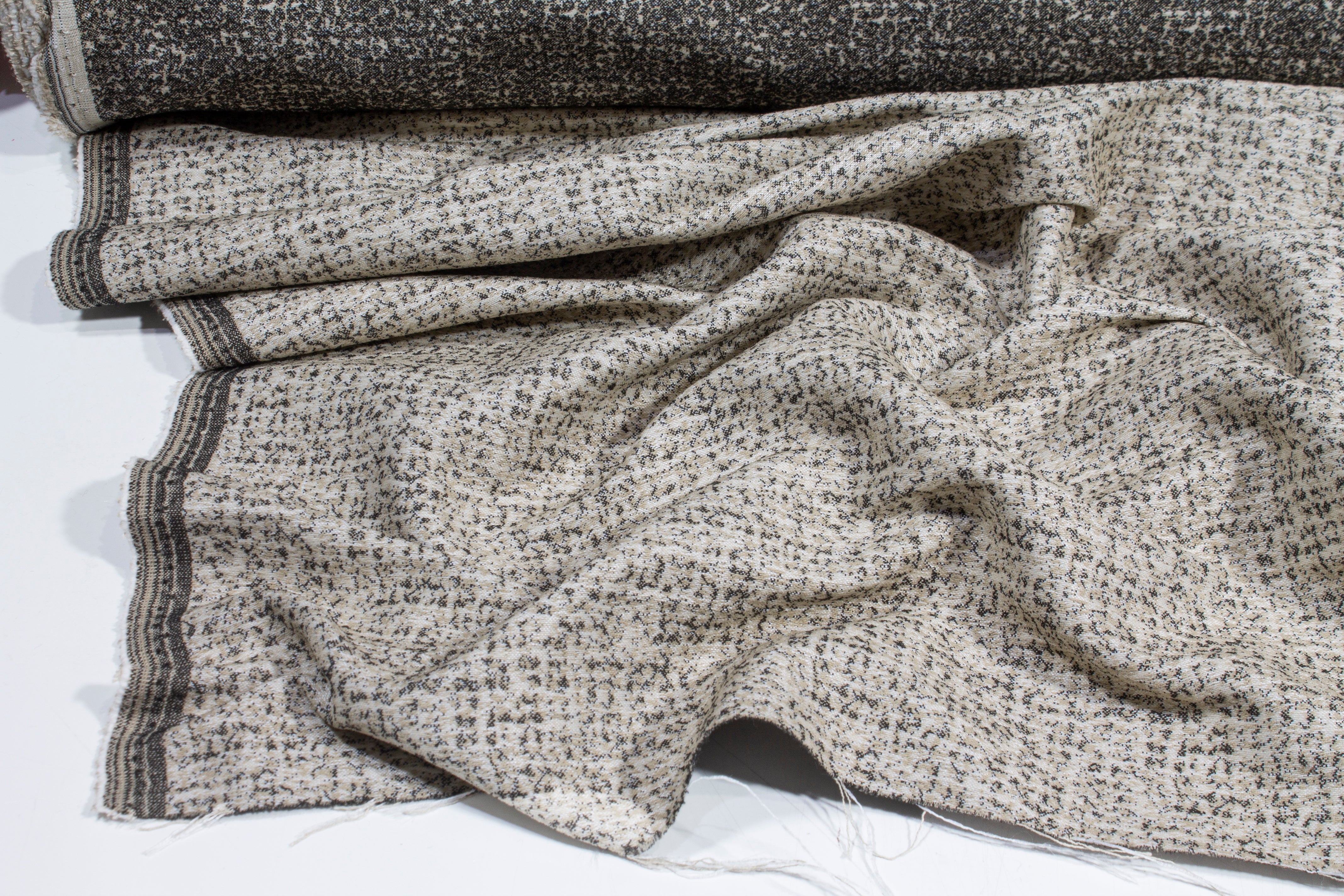 Double-Faced Stretch French Brocade - Taupe