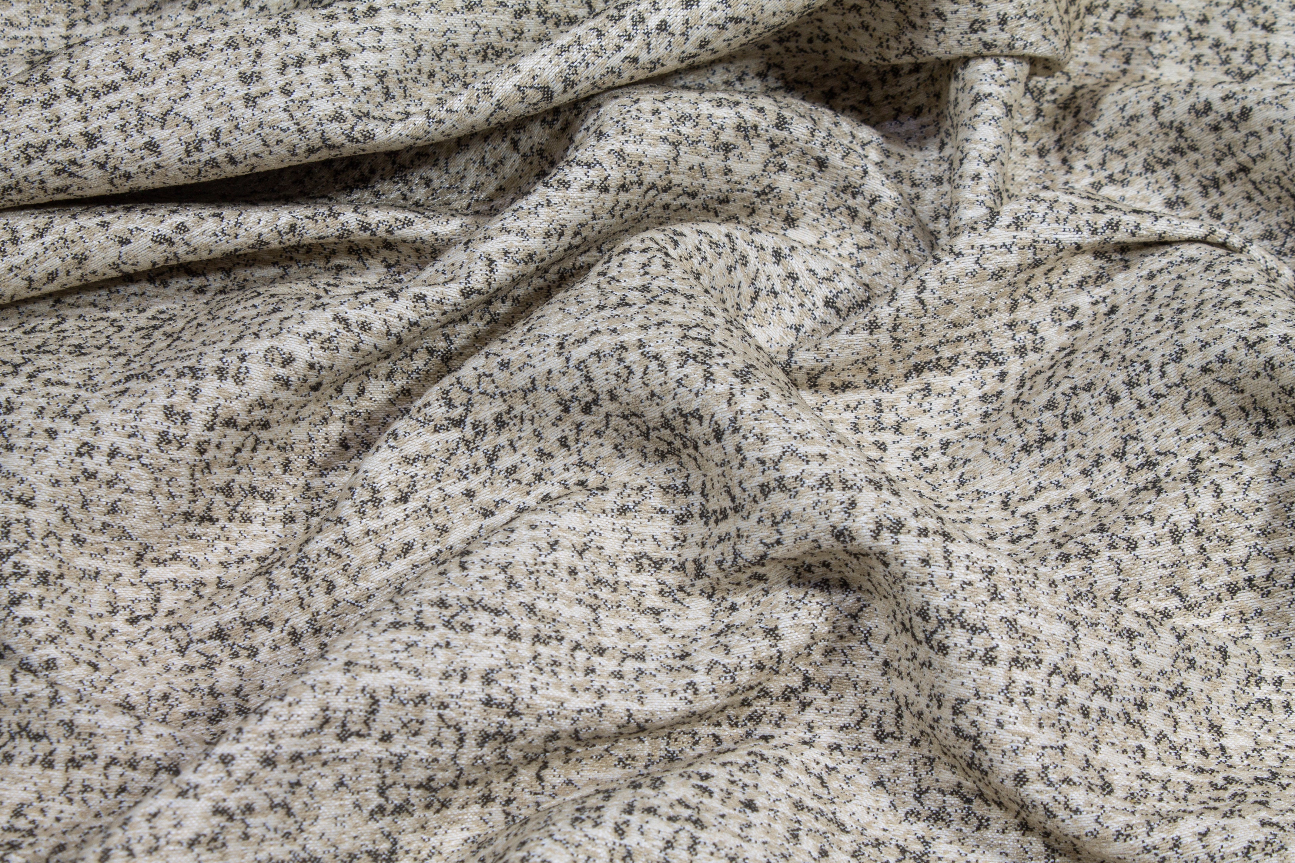 Double-Faced Stretch French Brocade - Taupe