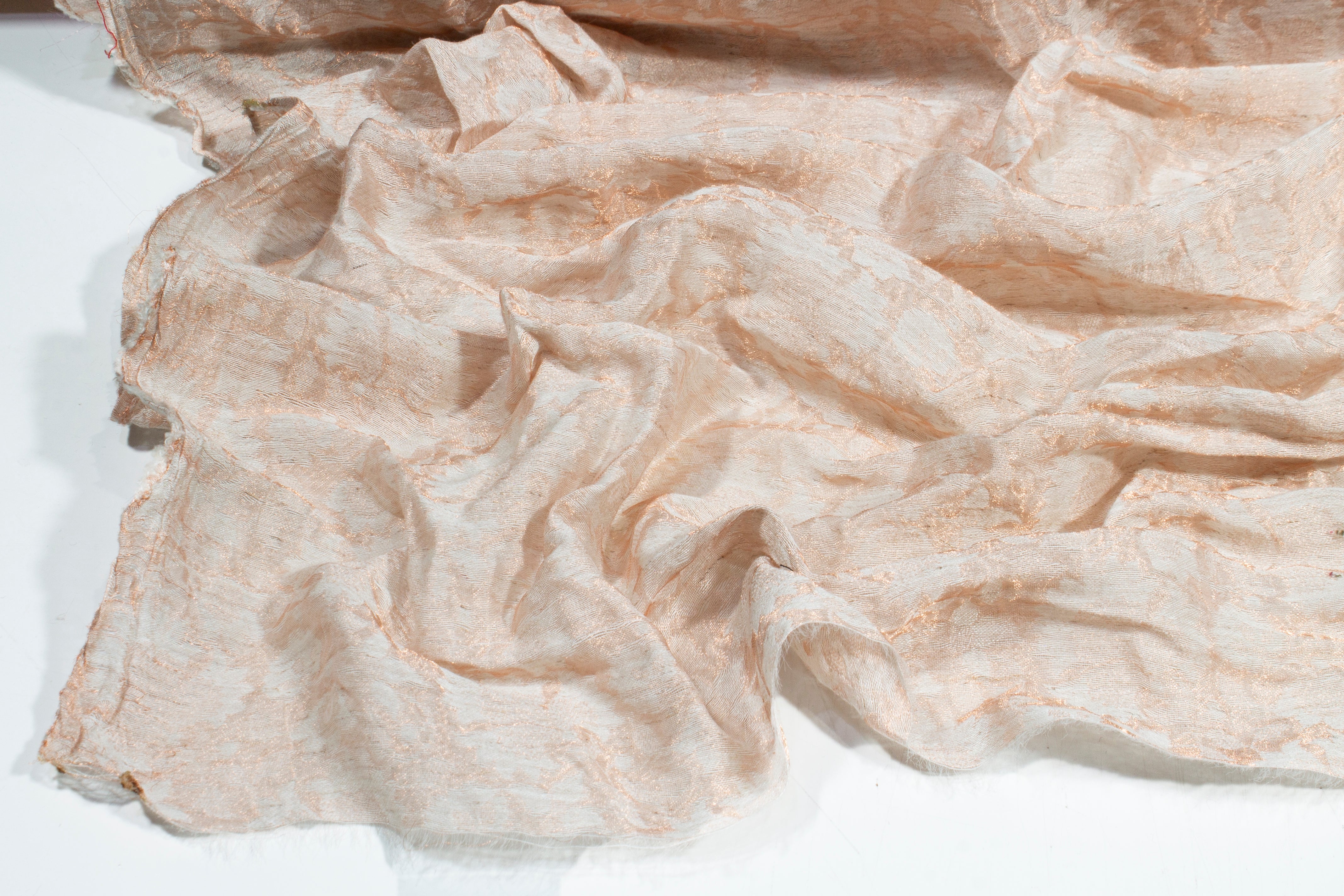 Metallic Sheer Jacquard - Blush