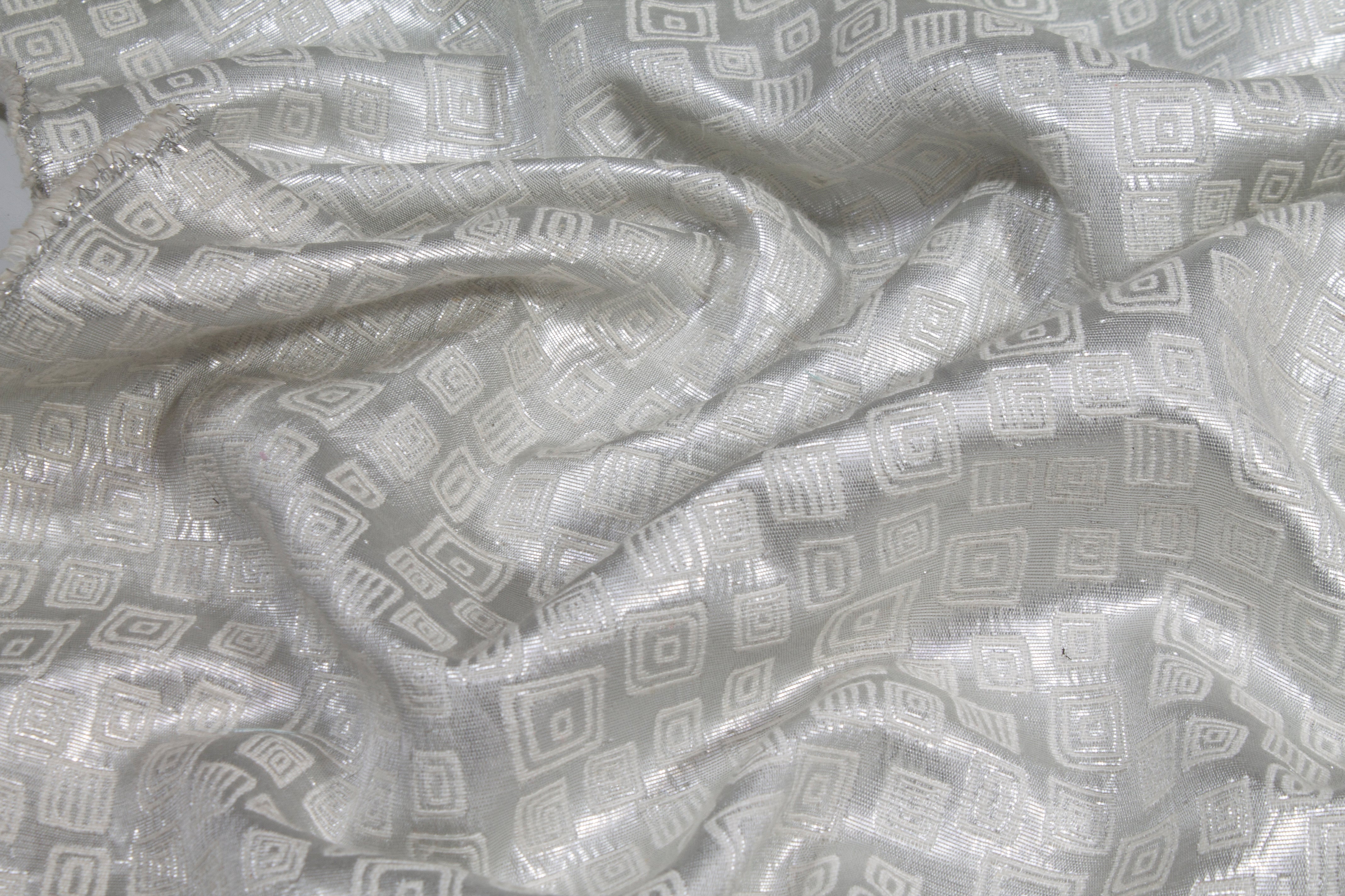Metallic Brocade - Silver