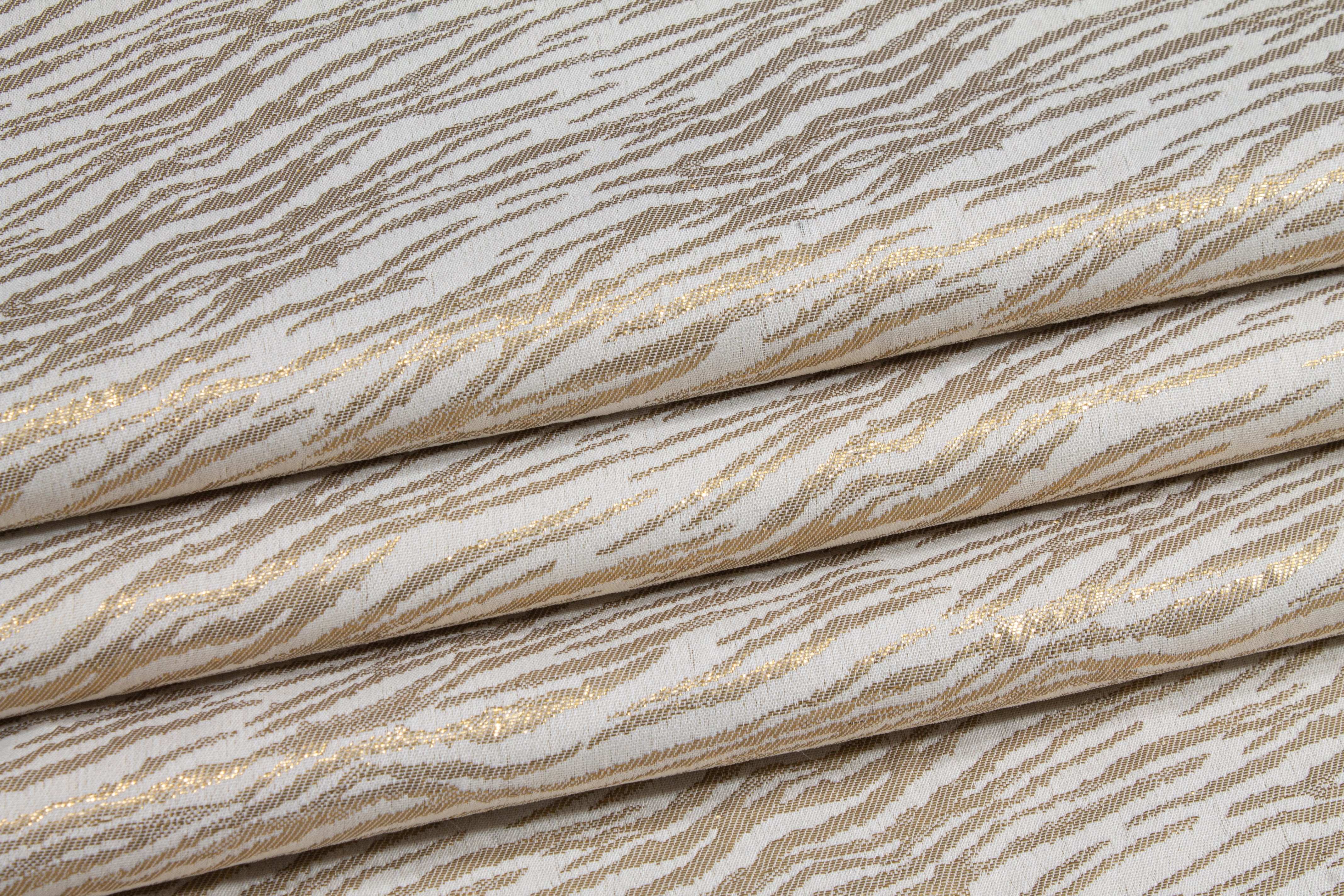 Zebra Design Metallic Jacquard - Gold