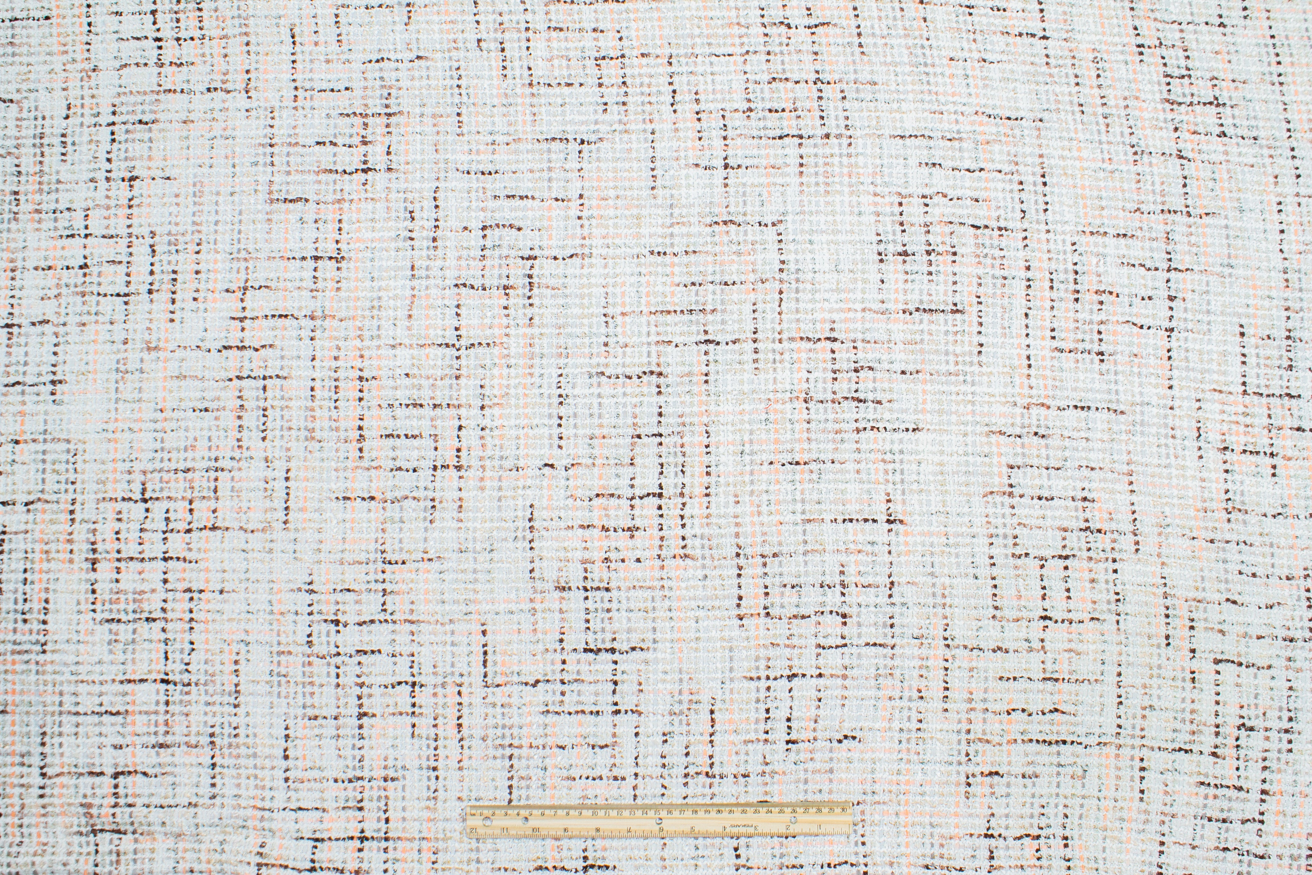 Cotton Tweed Boucle - White / Multicolor