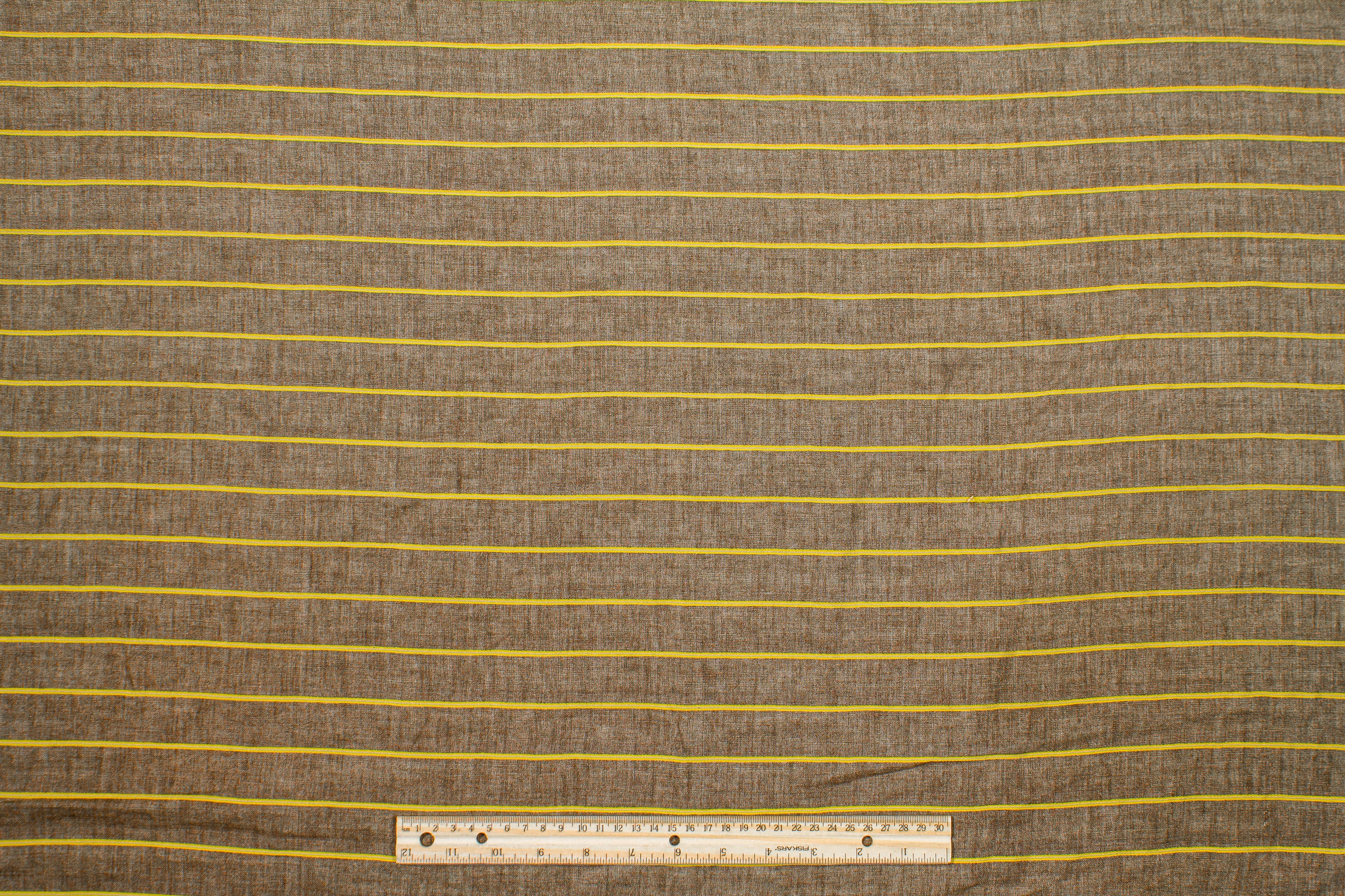 Striped Linen - Brown / Yellow