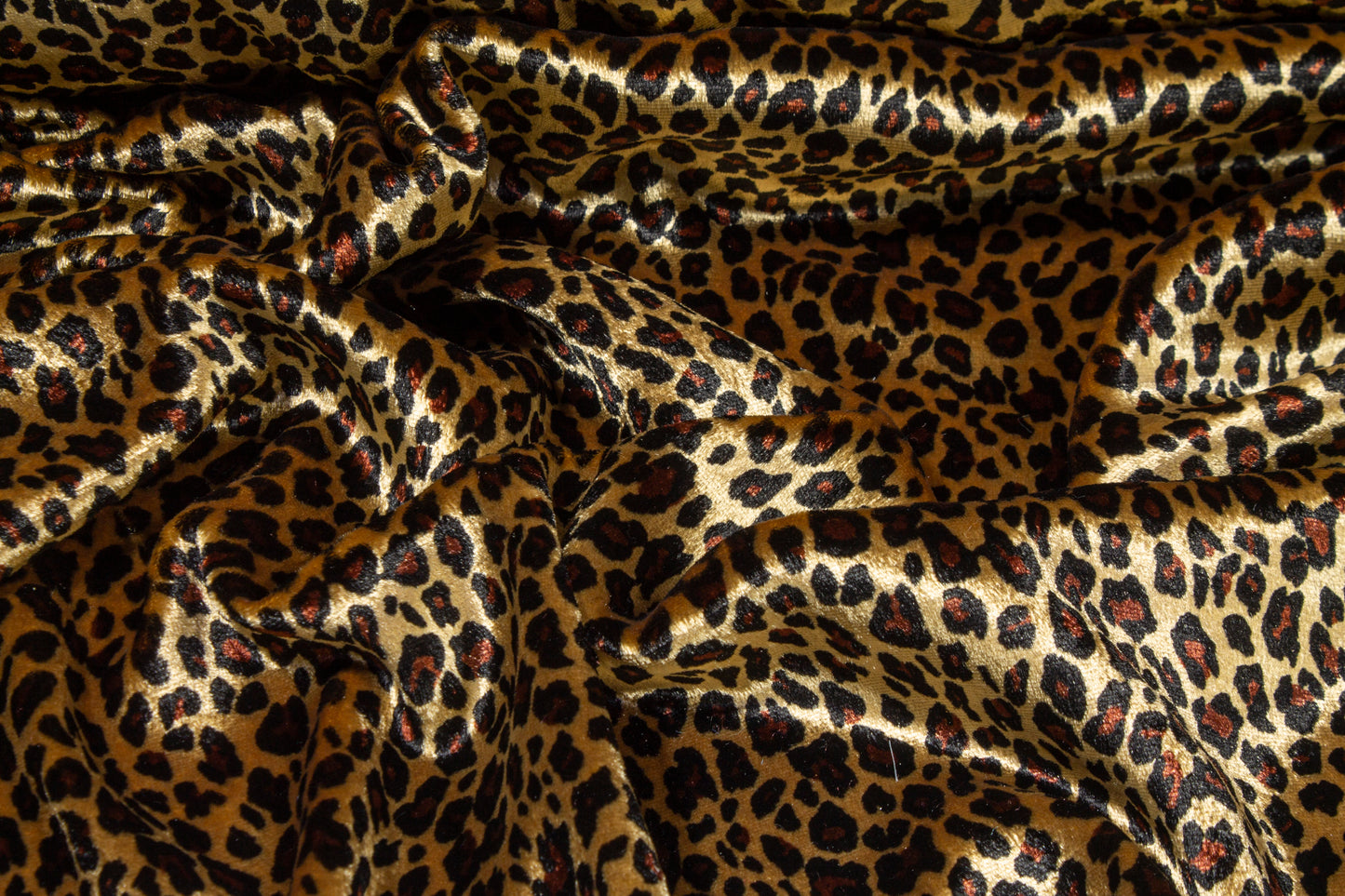 Leopard Print Silk Viscose Velvet