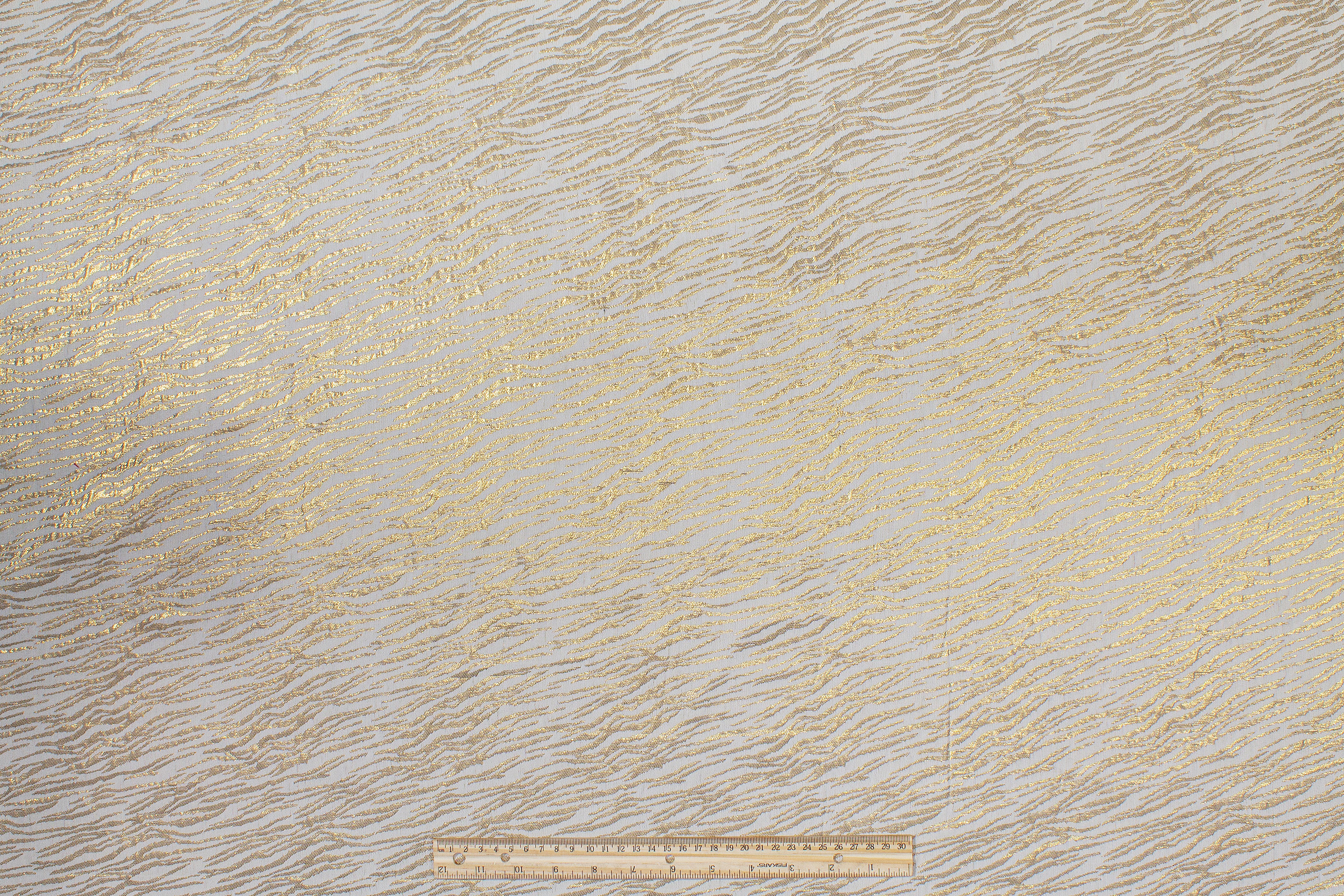 Zebra Design Metallic Jacquard - Gold