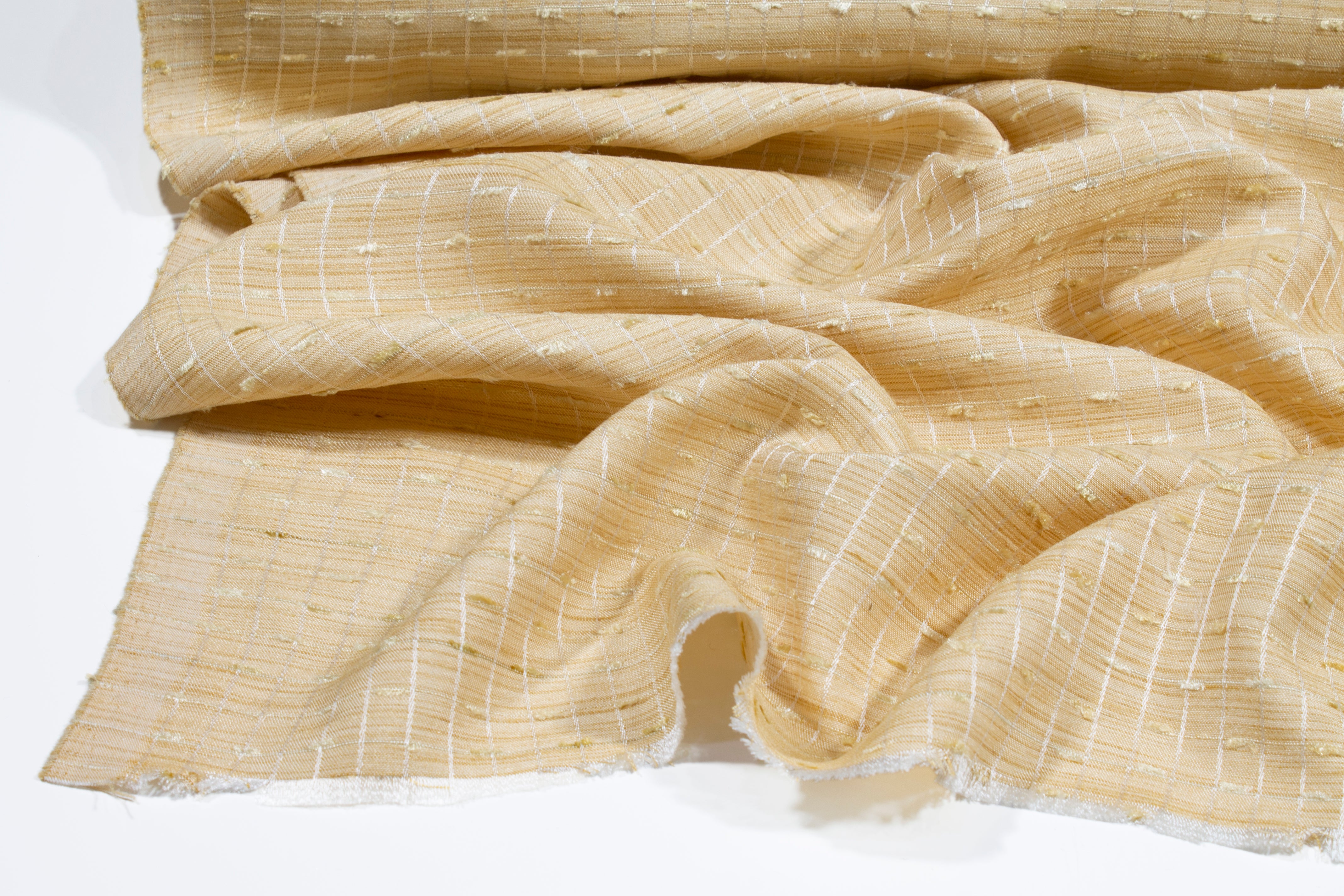 Embroidered Italian Jacquard - Khaki