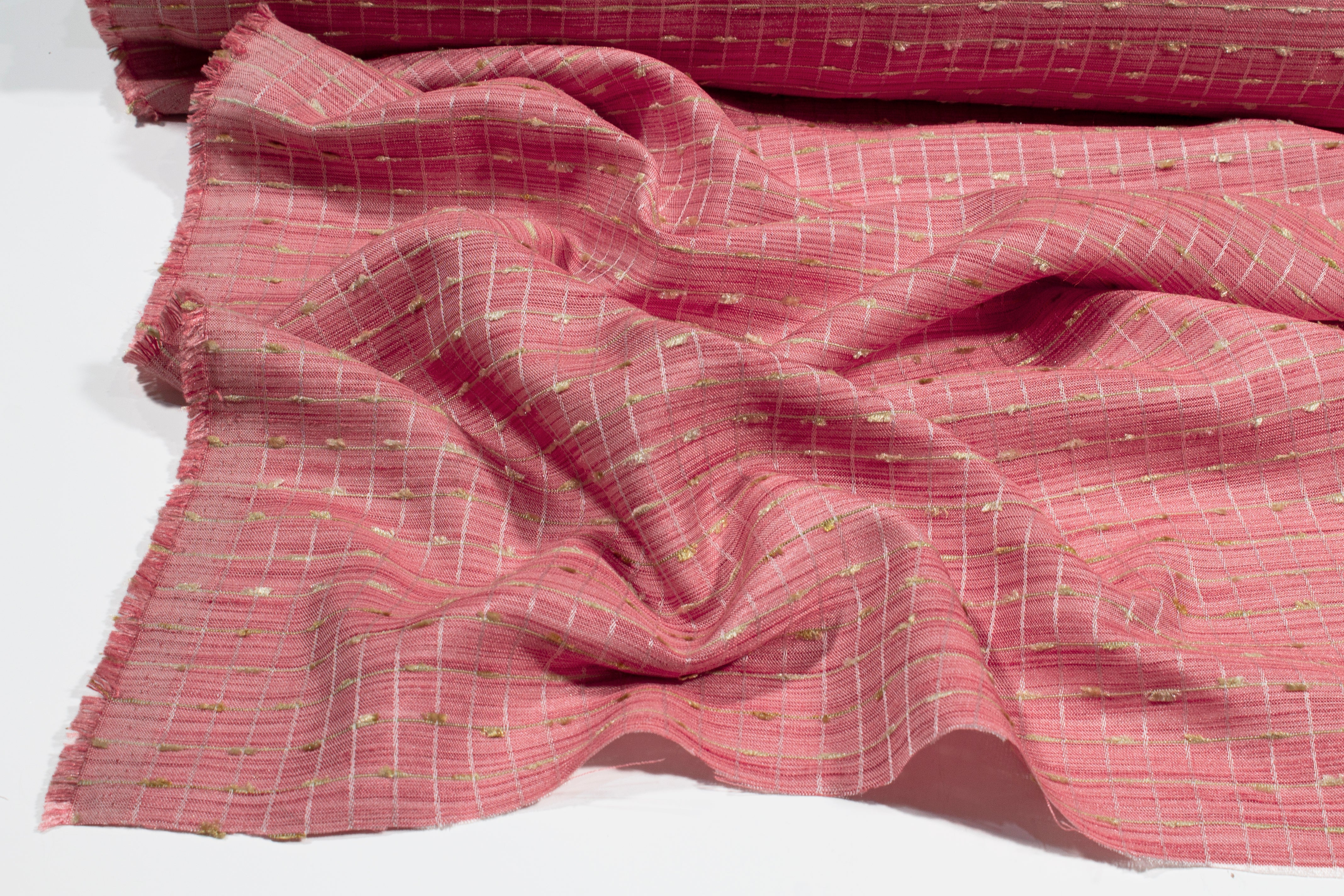 Embroidered Italian Jacquard - Pink