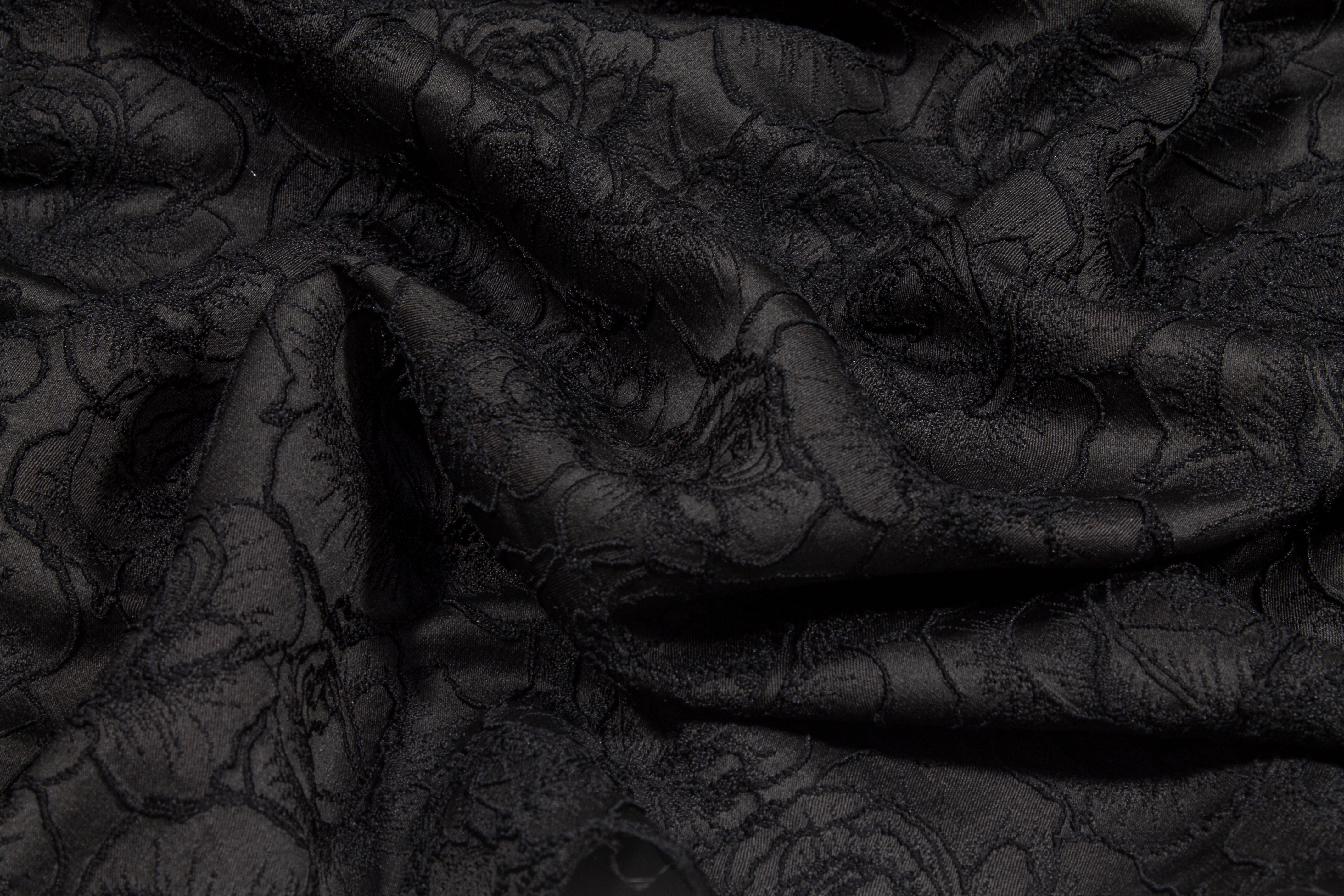 Rose Brocade - Black