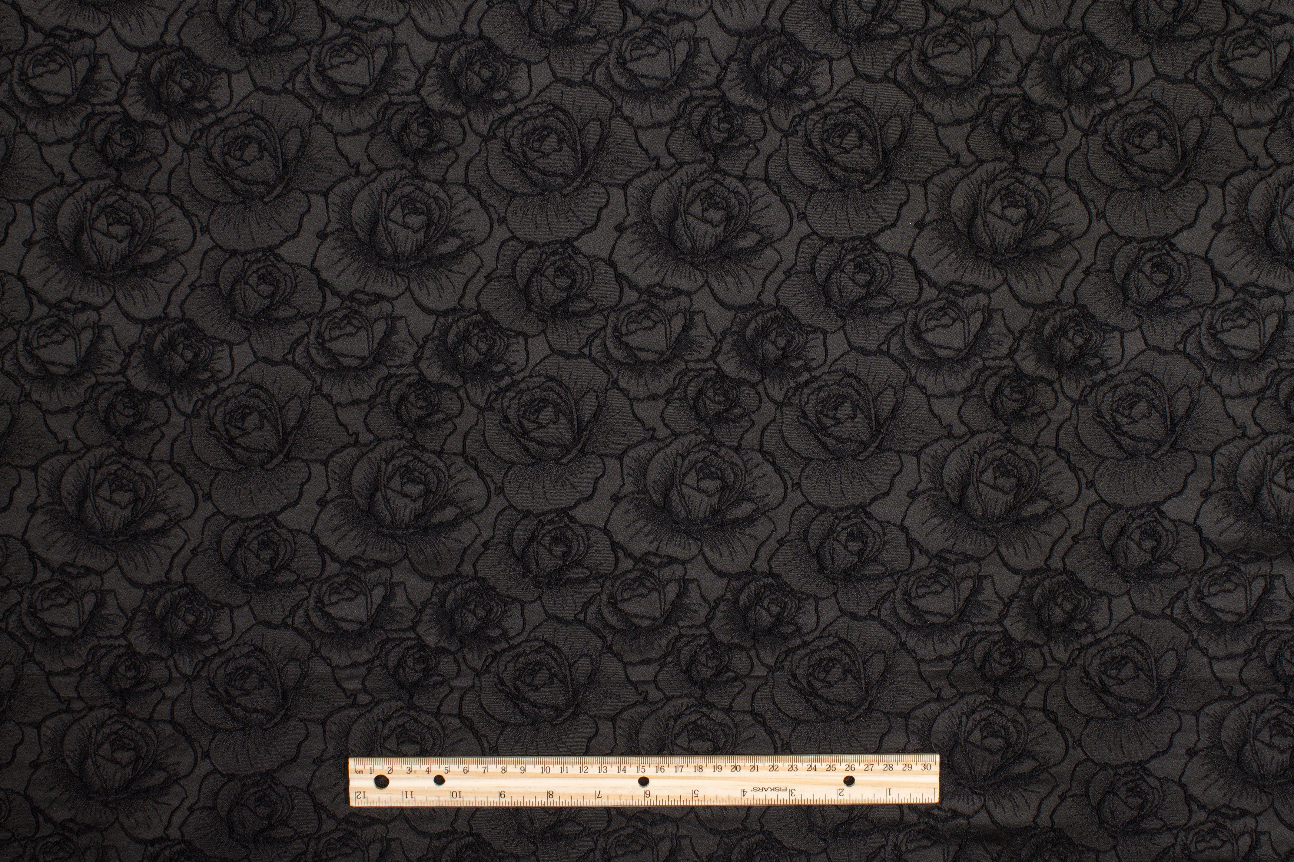 Rose Brocade - Black
