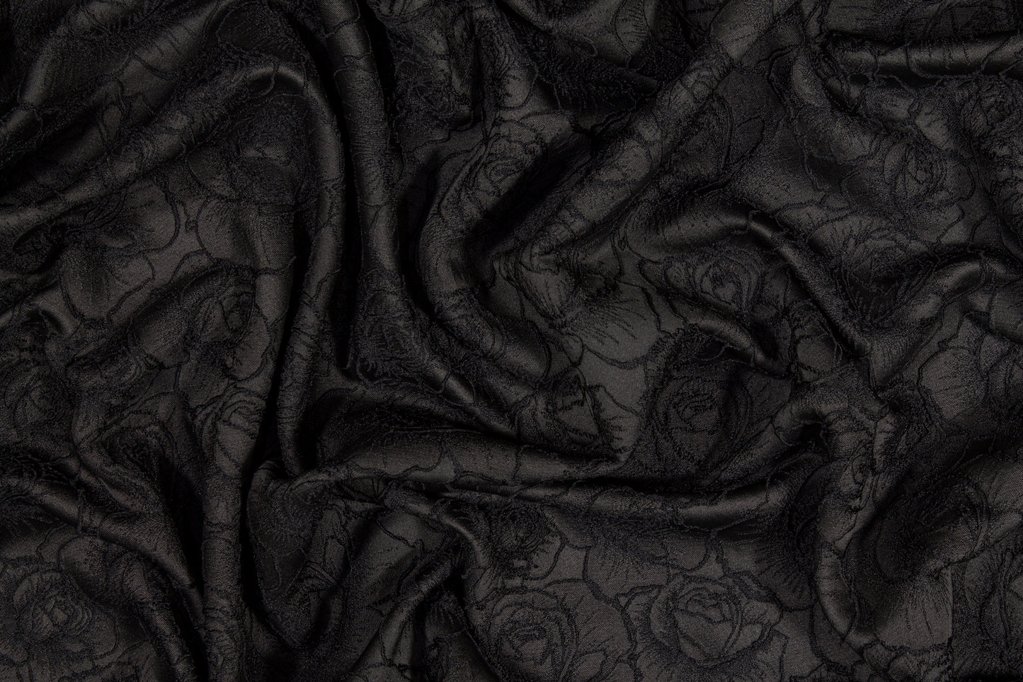 Rose Brocade - Black