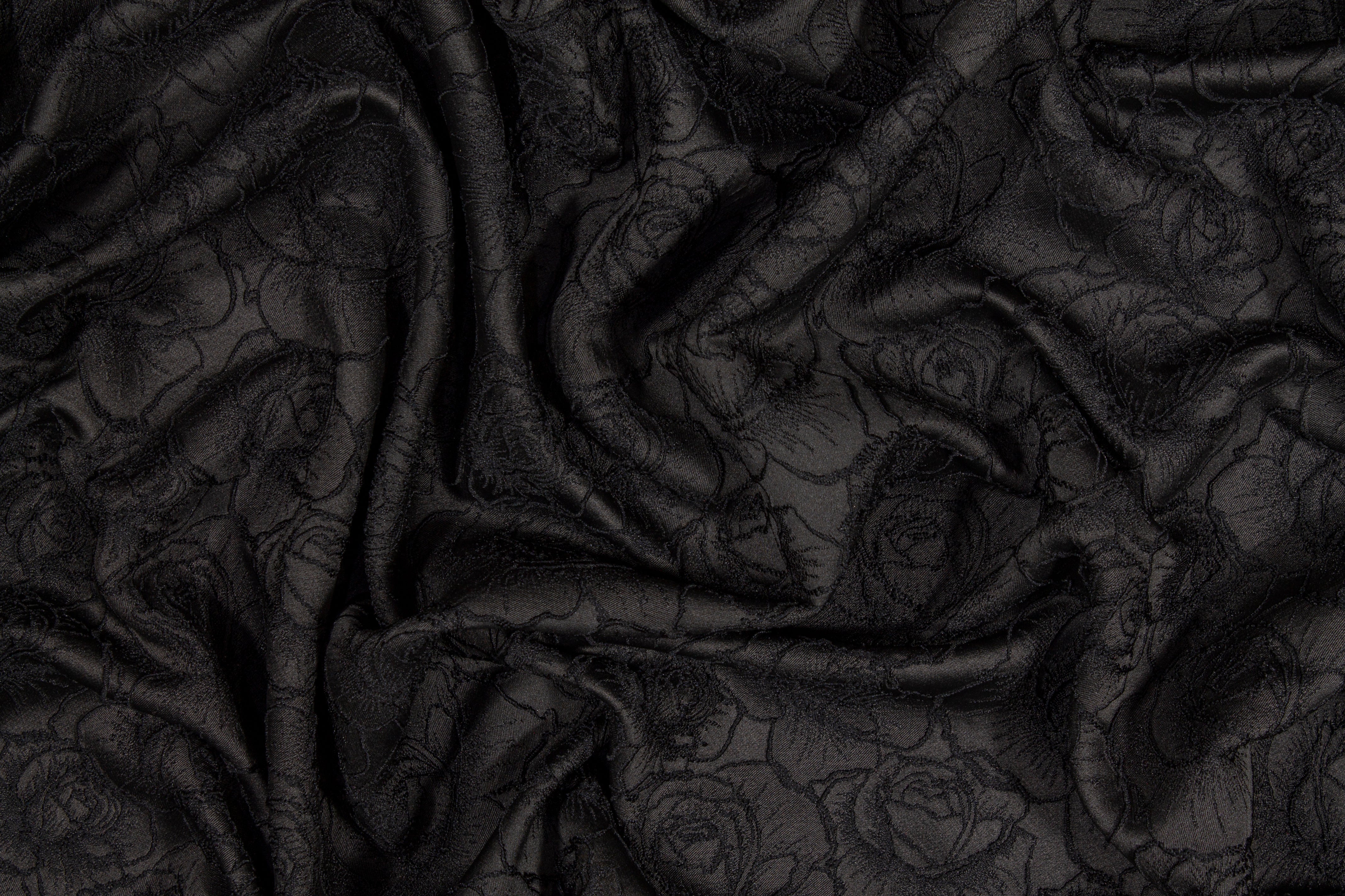 Rose Brocade - Black