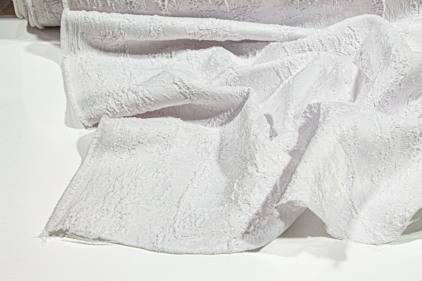 Textured Brocade - White