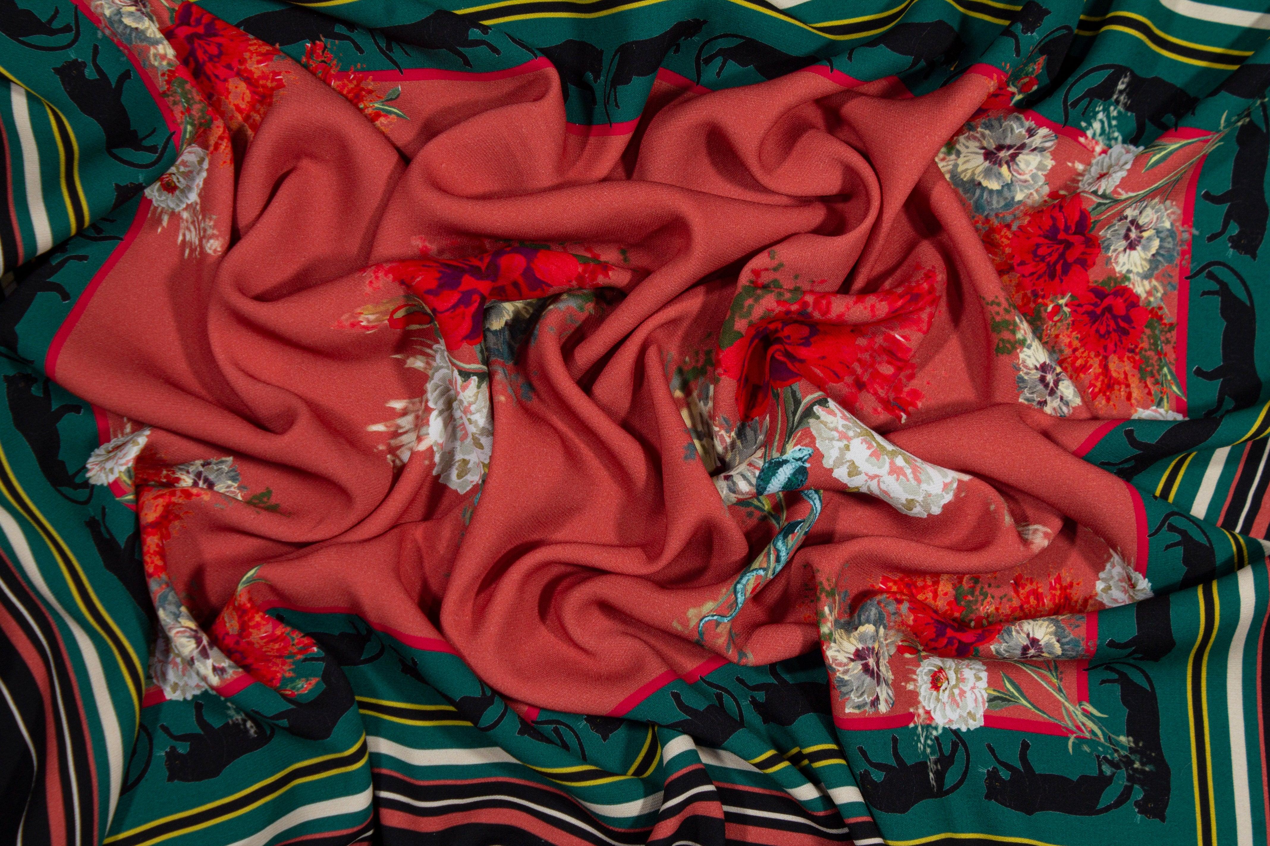 Roberto Cavalli - Italian Viscose Crepe Panel - Prime Fabrics