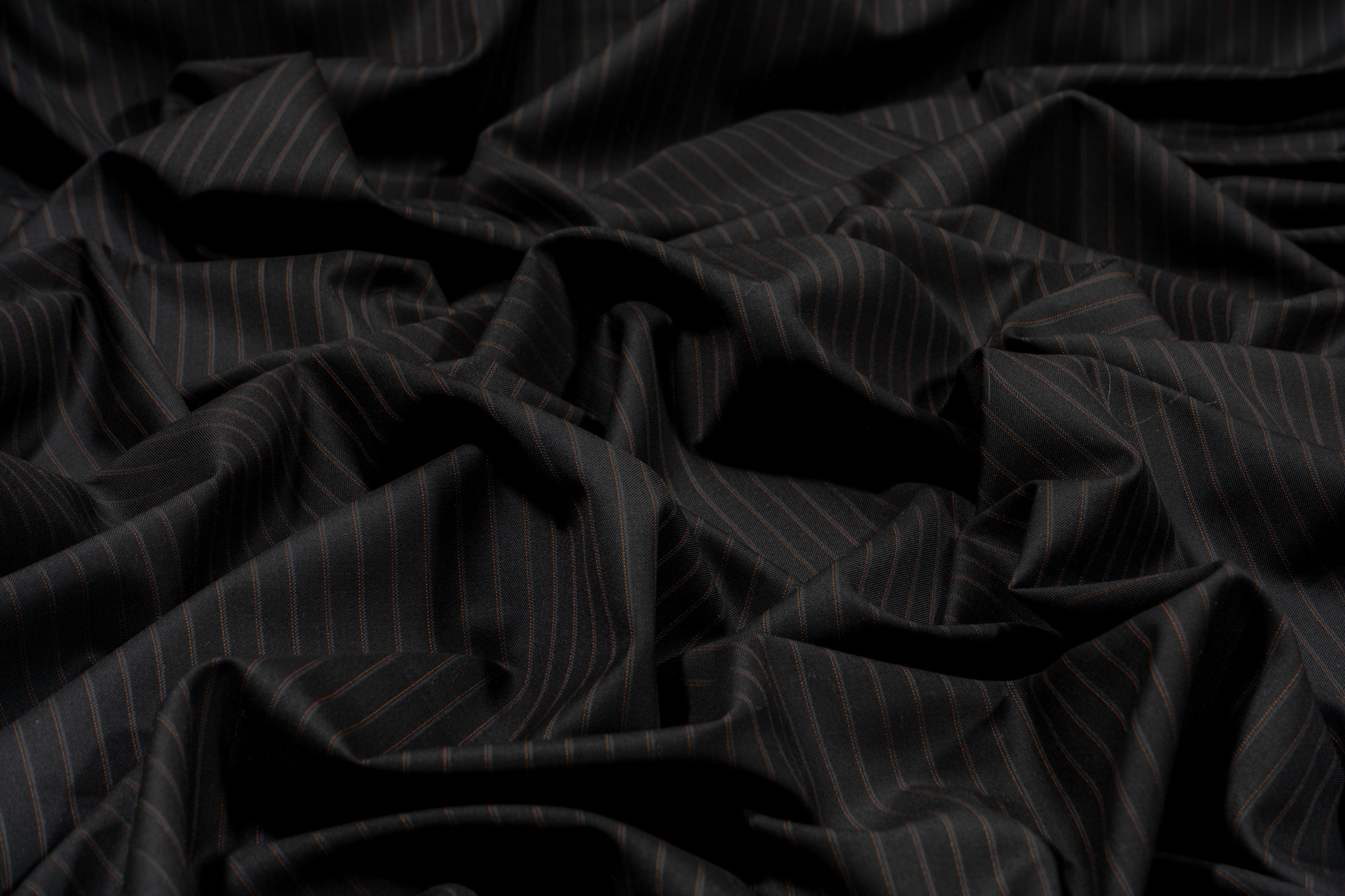 Pin Striped Super 180's Wool Made in Italy - Prime Fabrics