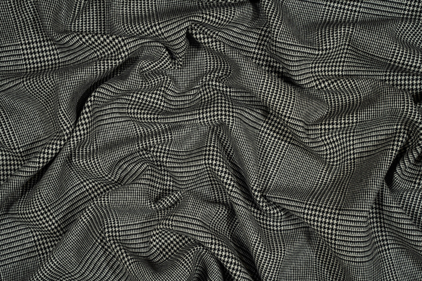 Double Faced Glen Check Italian Wool Coating - Prime Fabrics