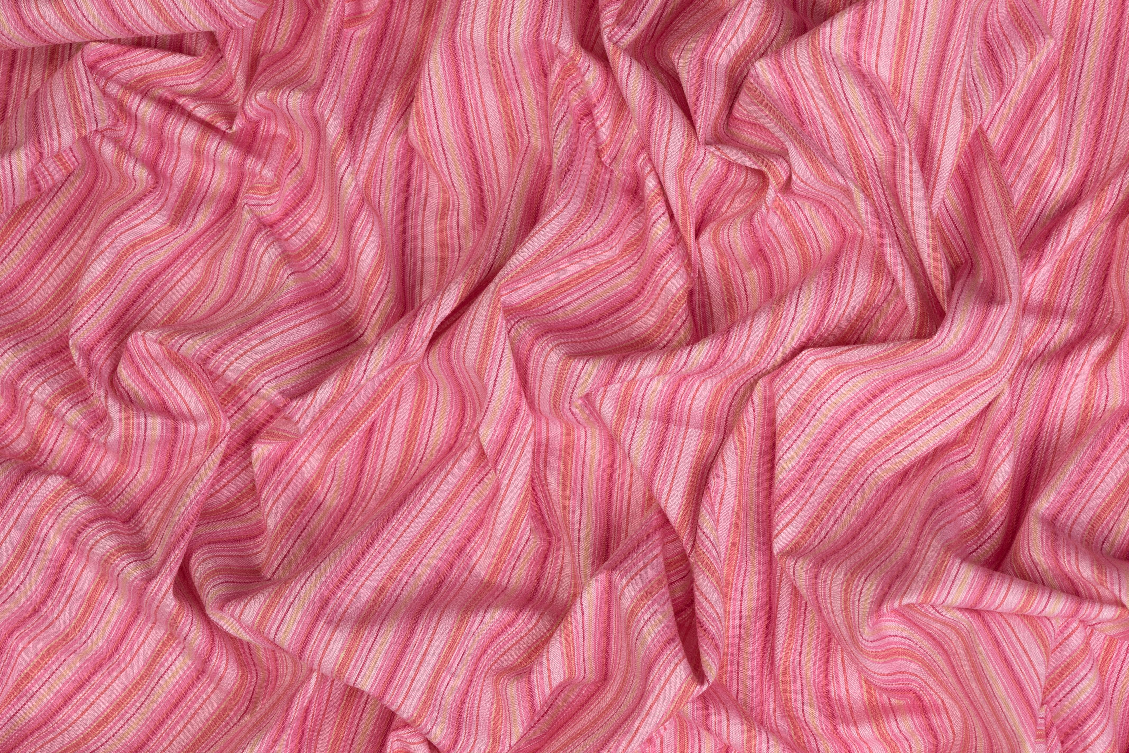 Striped Cotton Print - Pink - Prime Fabrics