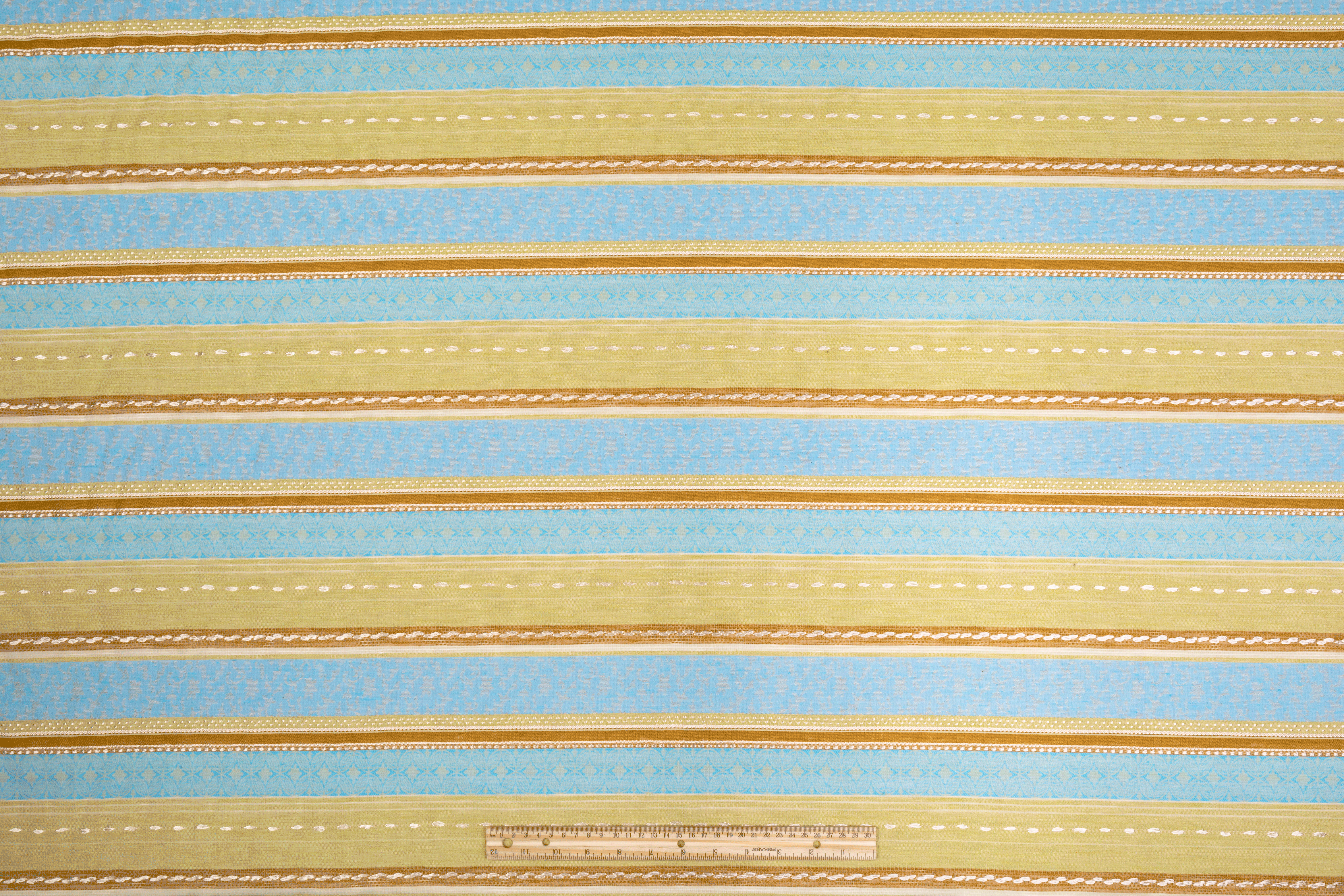 Rayon Jacquard - Green, Brown, Blue - Prime Fabrics