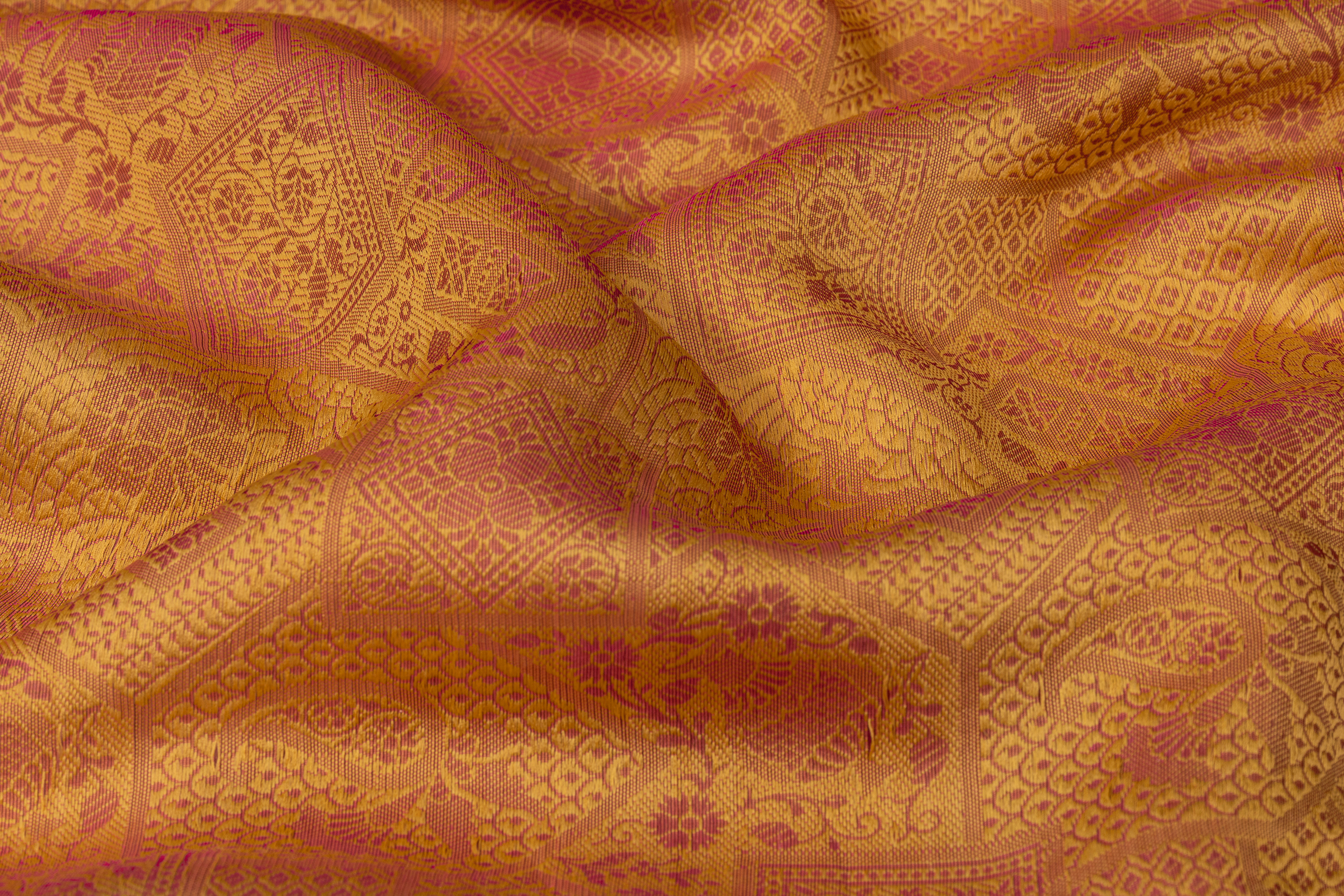 Iridescent Dope-Dyed Silk - Purple and Gold - Prime Fabrics
