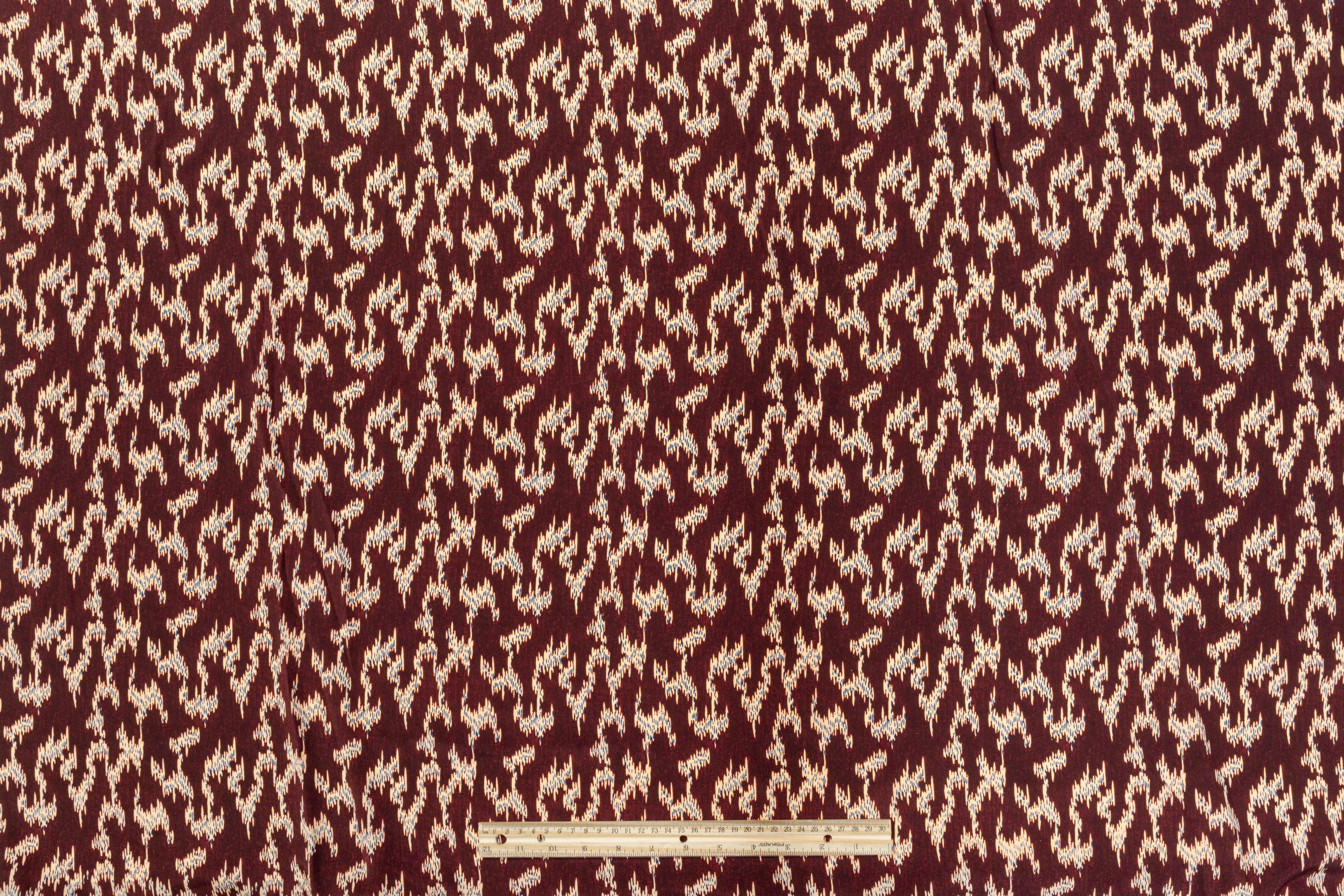 Silk Crepe De Chine - Burgundy, Beige, Blue - Prime Fabrics