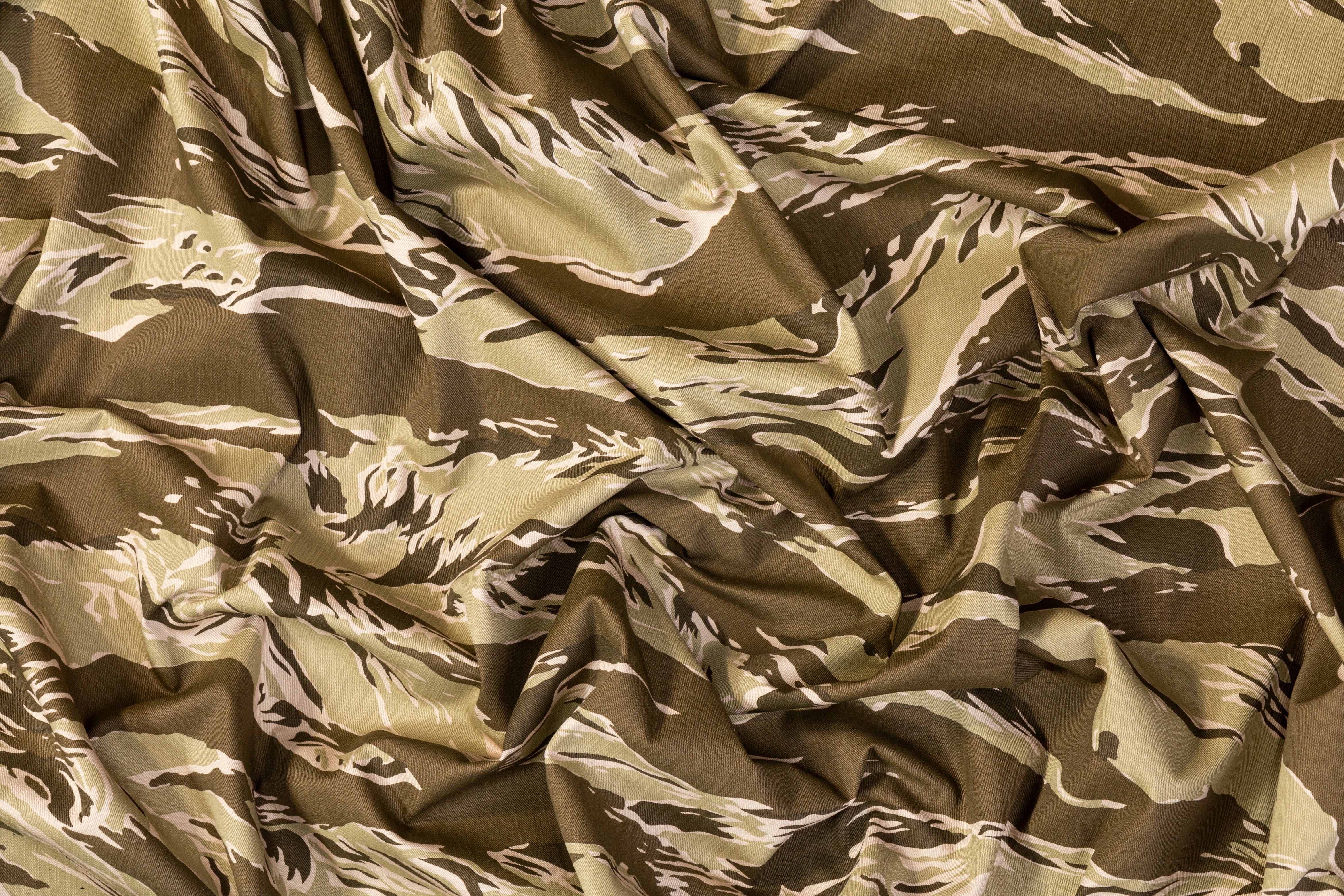 Camouflage Printed Denim - Light Khaki