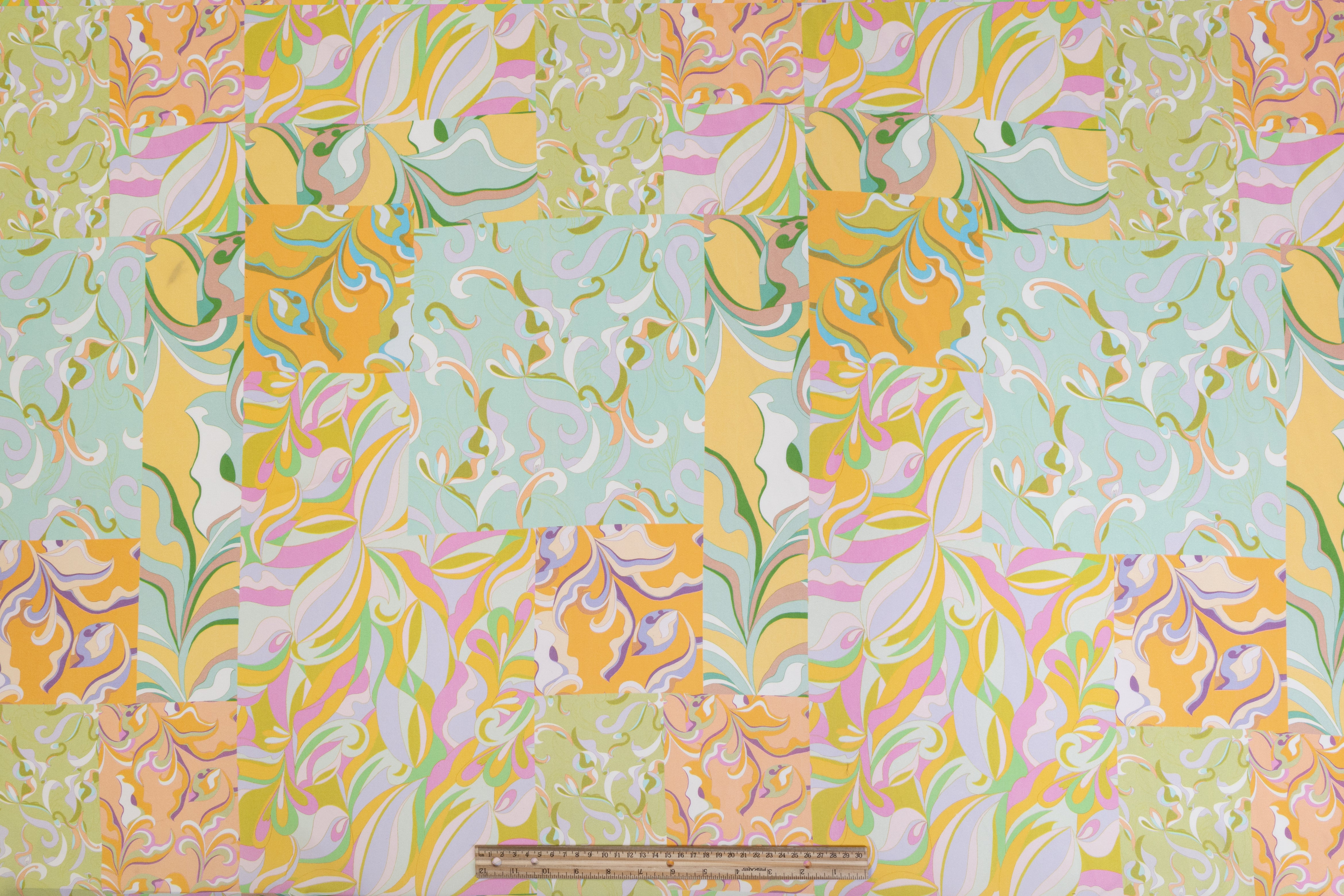 Abstract Printed Italian Viscose - Multicolor