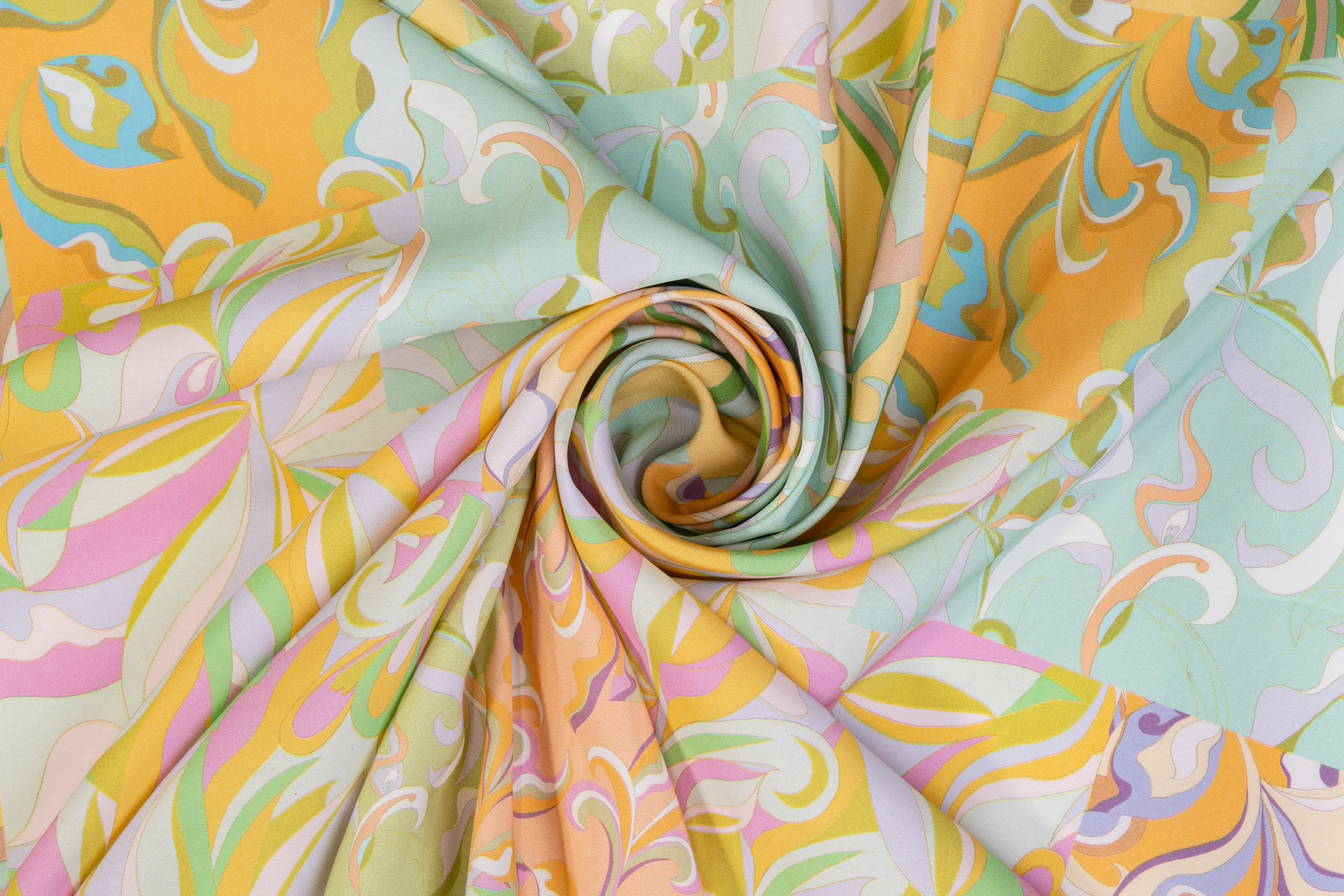 Abstract Printed Italian Viscose - Multicolor
