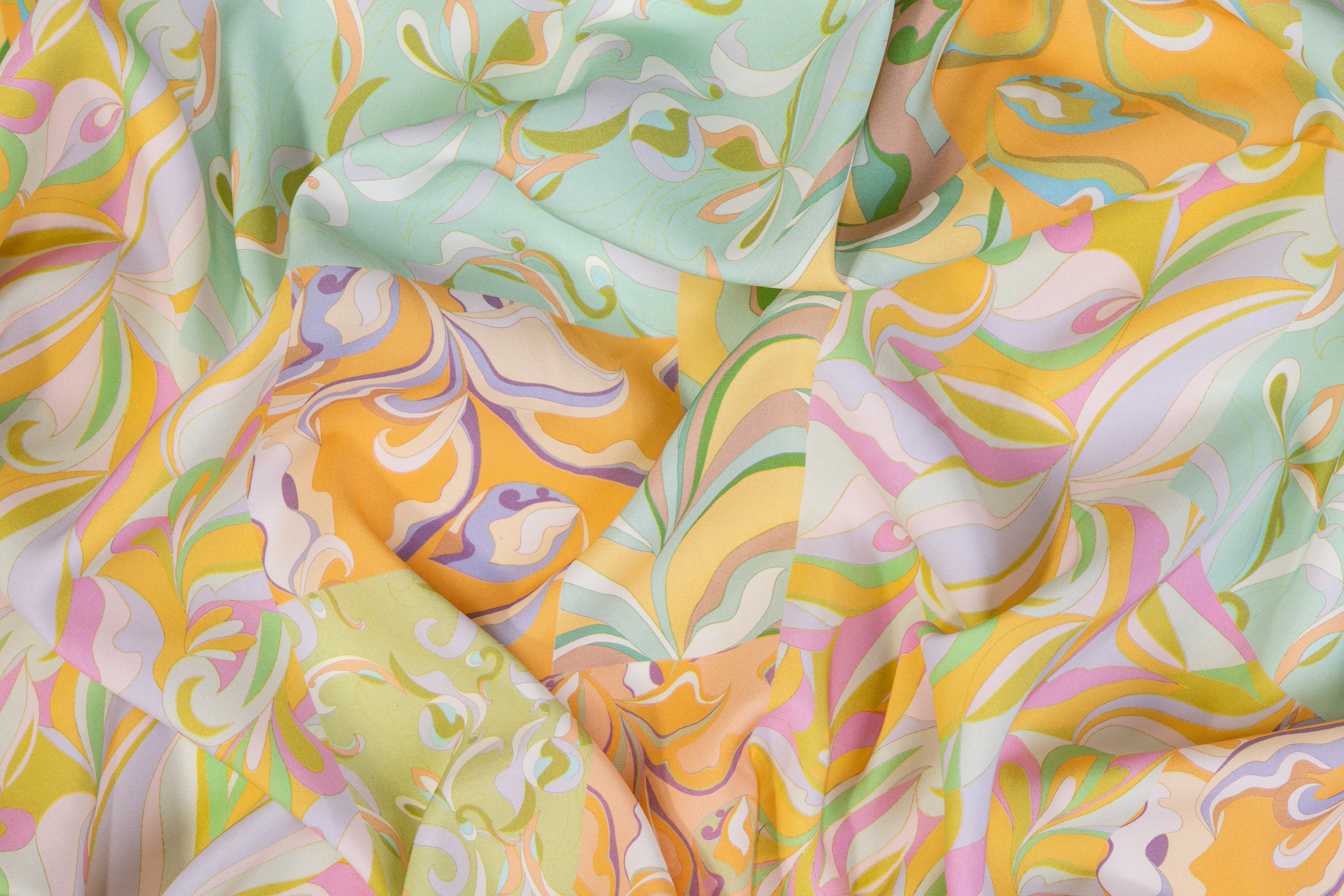 Abstract Printed Italian Viscose - Multicolor