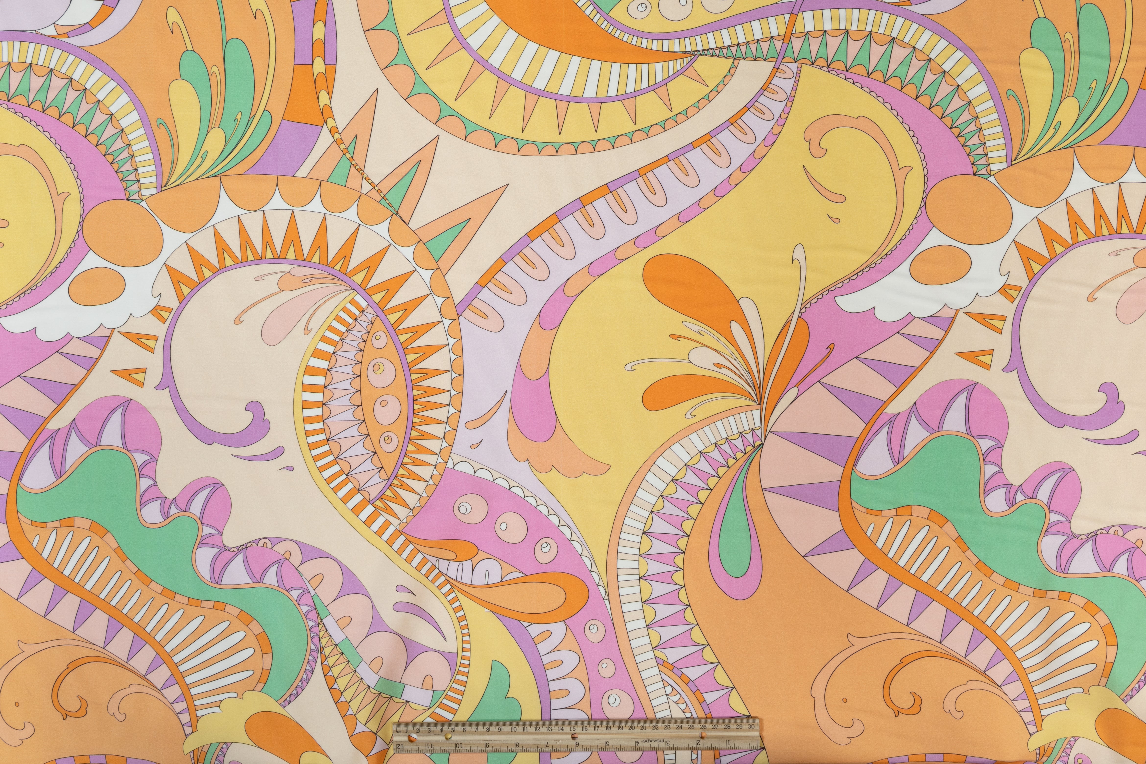 Abstract Italian Viscose - Multicolor