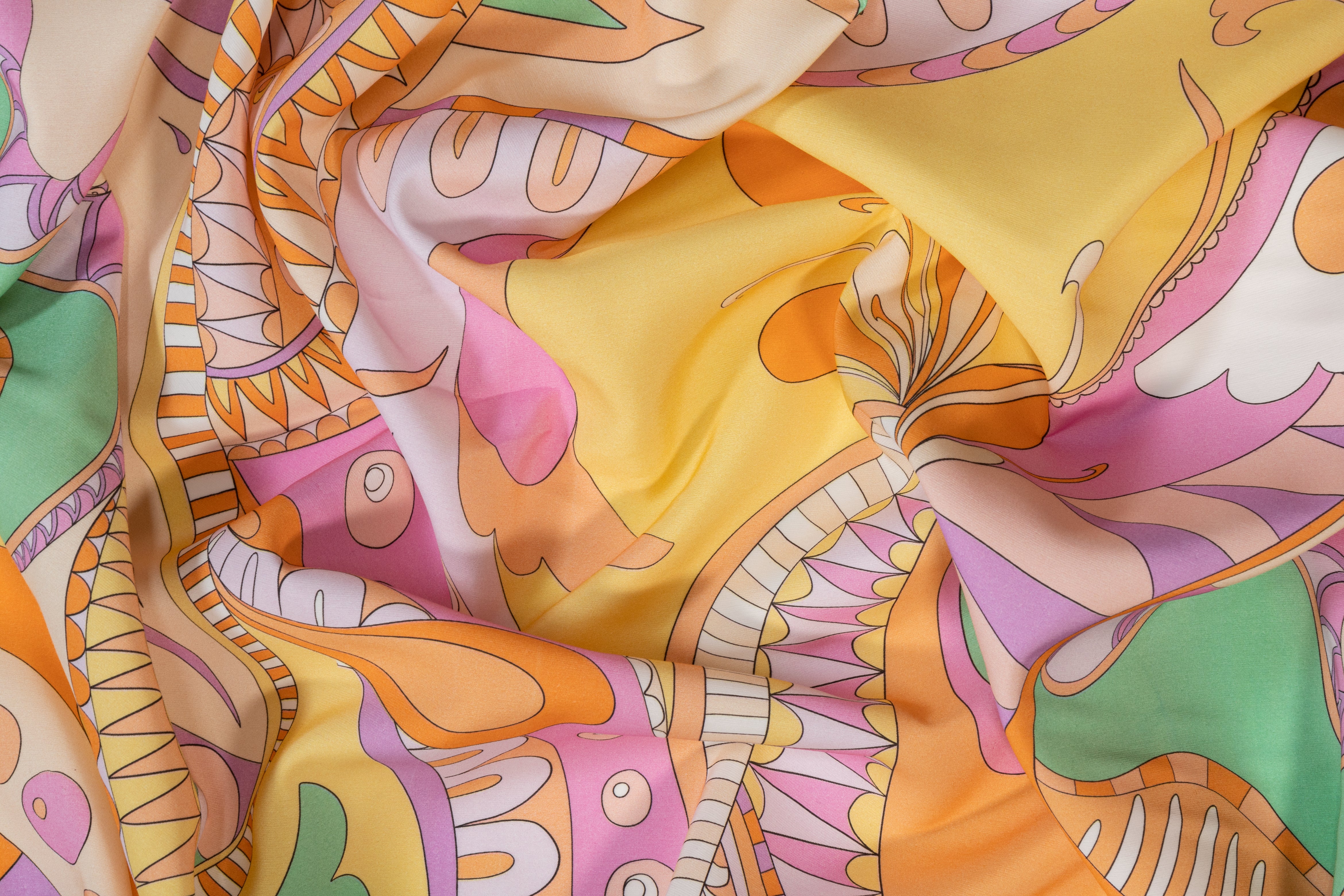 Abstract Italian Viscose - Multicolor