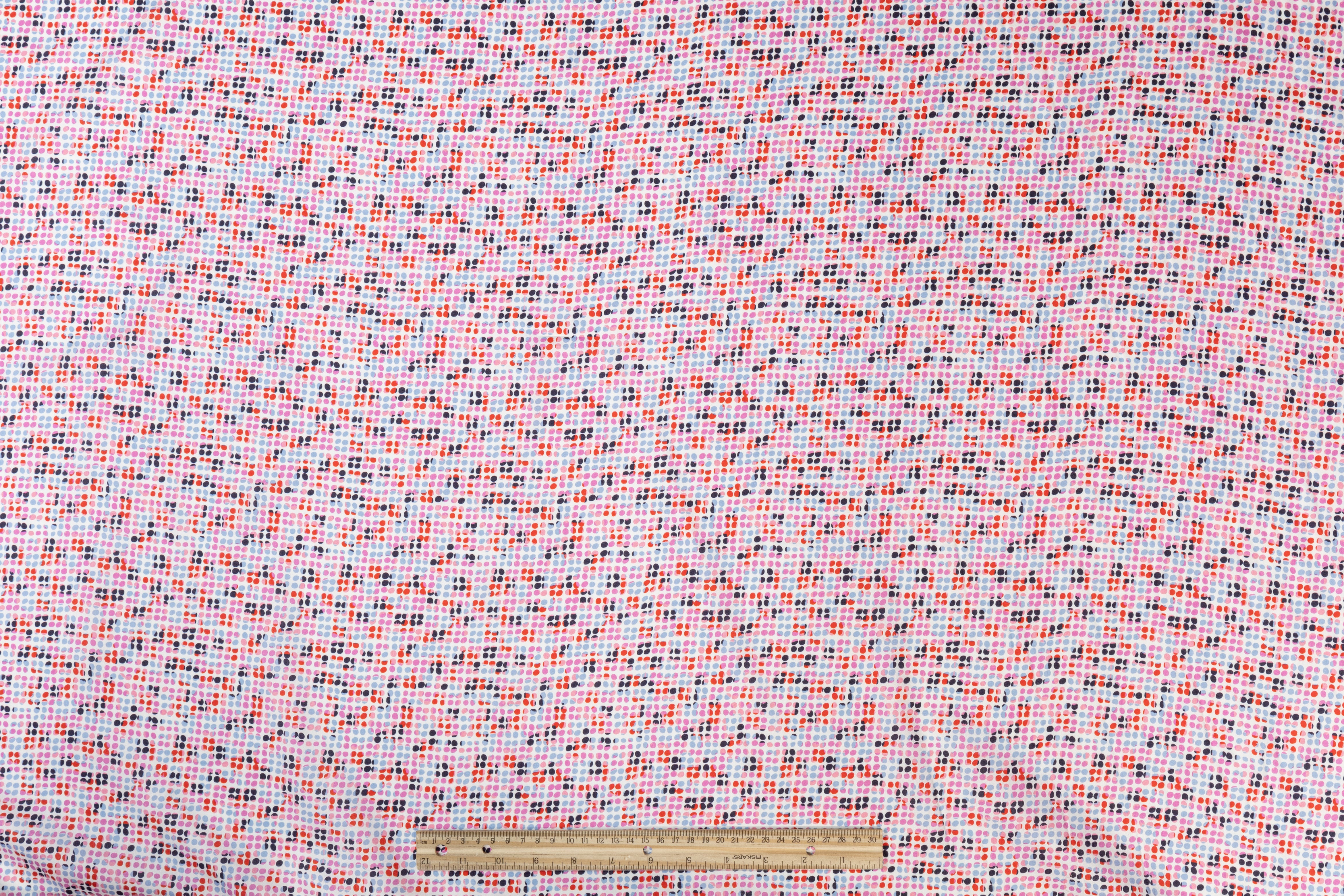 Dotted Printed Italian Cotton - Multicolor