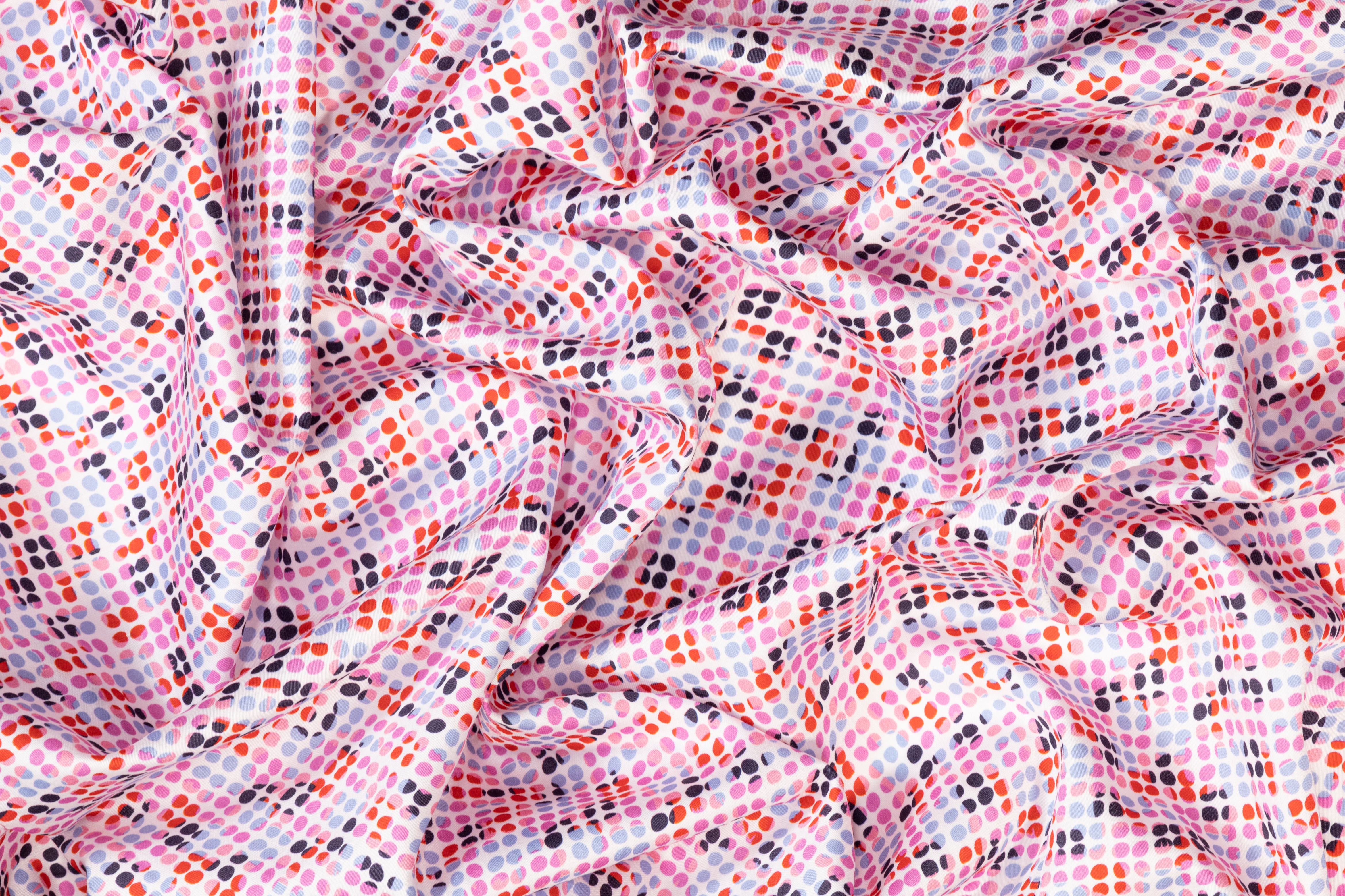 Dotted Printed Italian Cotton - Multicolor