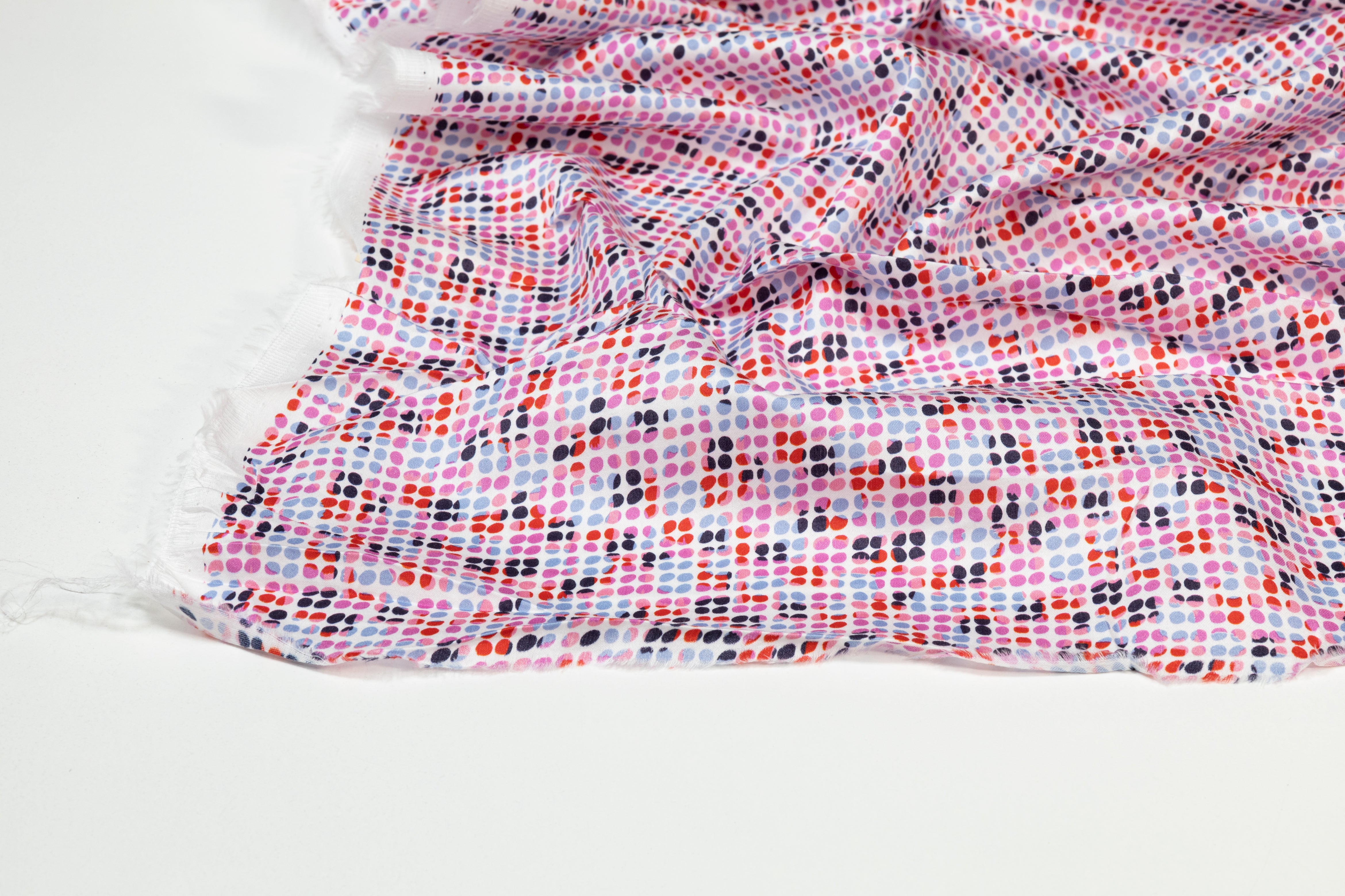 Dotted Printed Italian Cotton - Multicolor