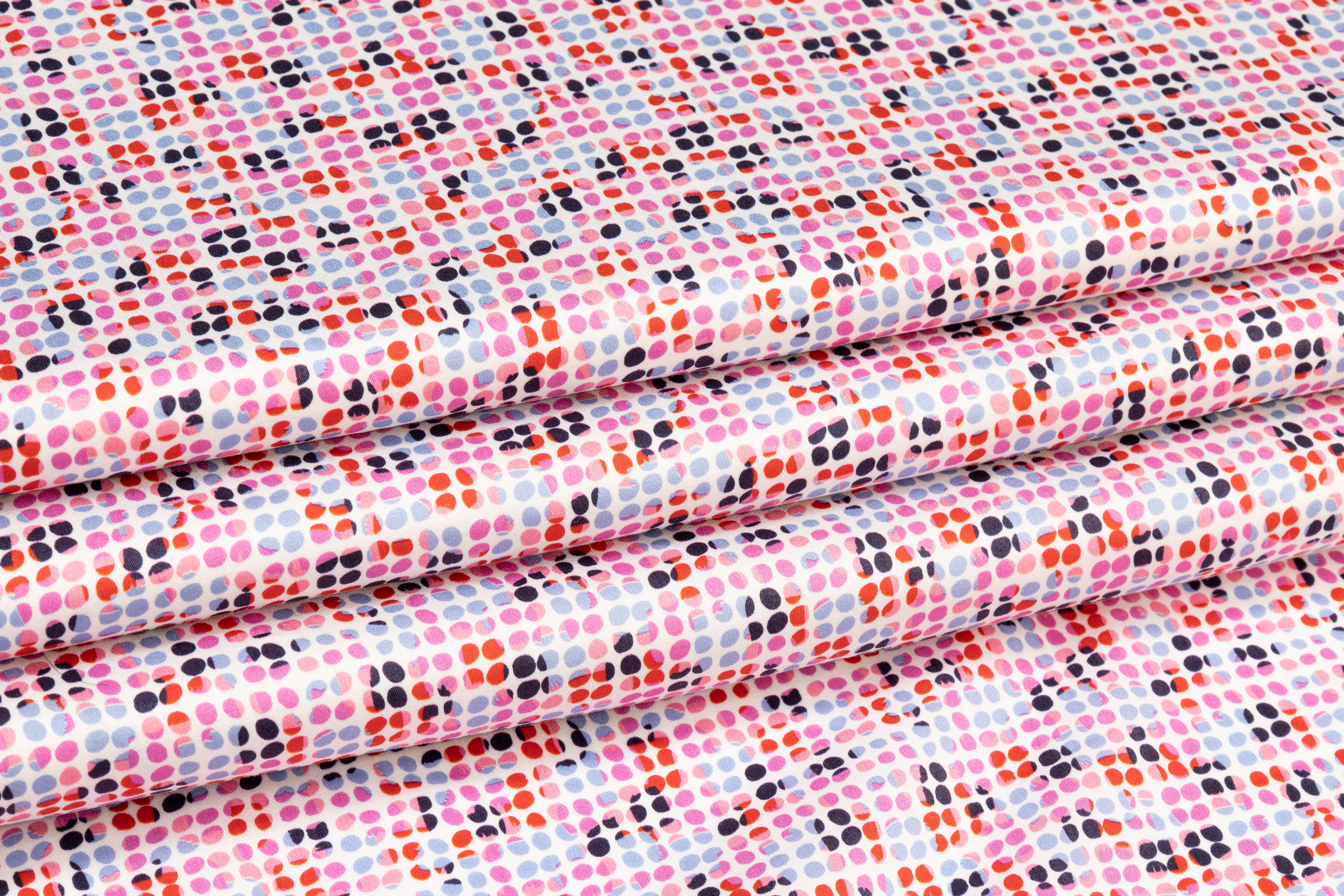 Dotted Printed Italian Cotton - Multicolor