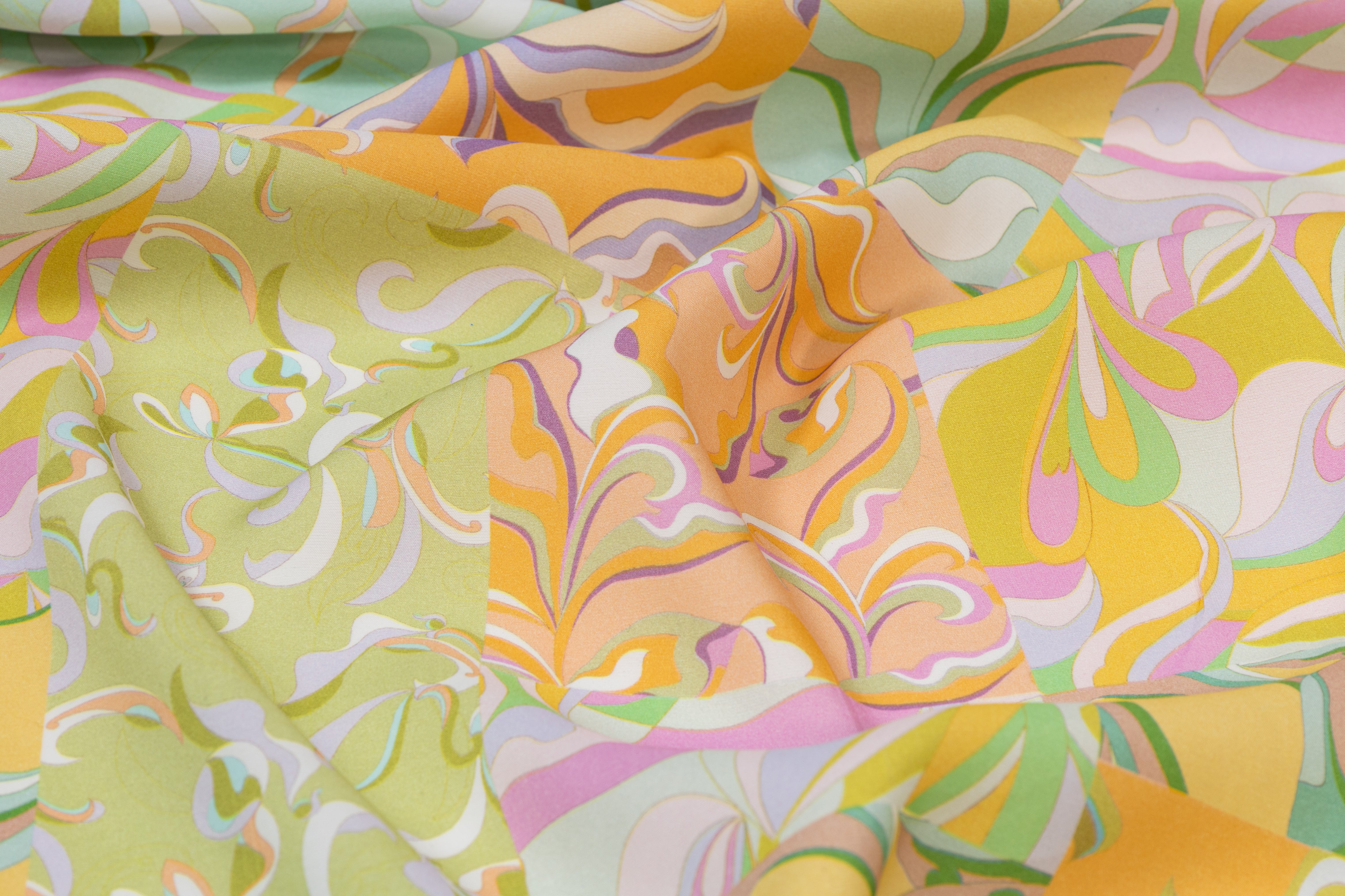 Abstract Printed Italian Viscose - Multicolor