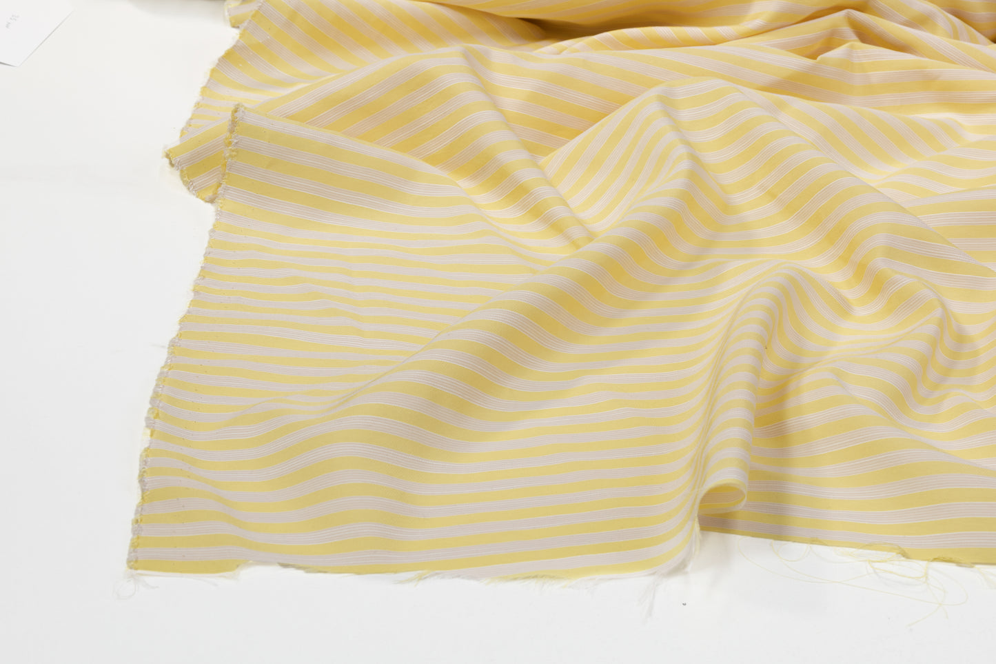 Striped Cotton - Yellow and White