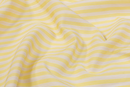 Striped Cotton - Yellow and White