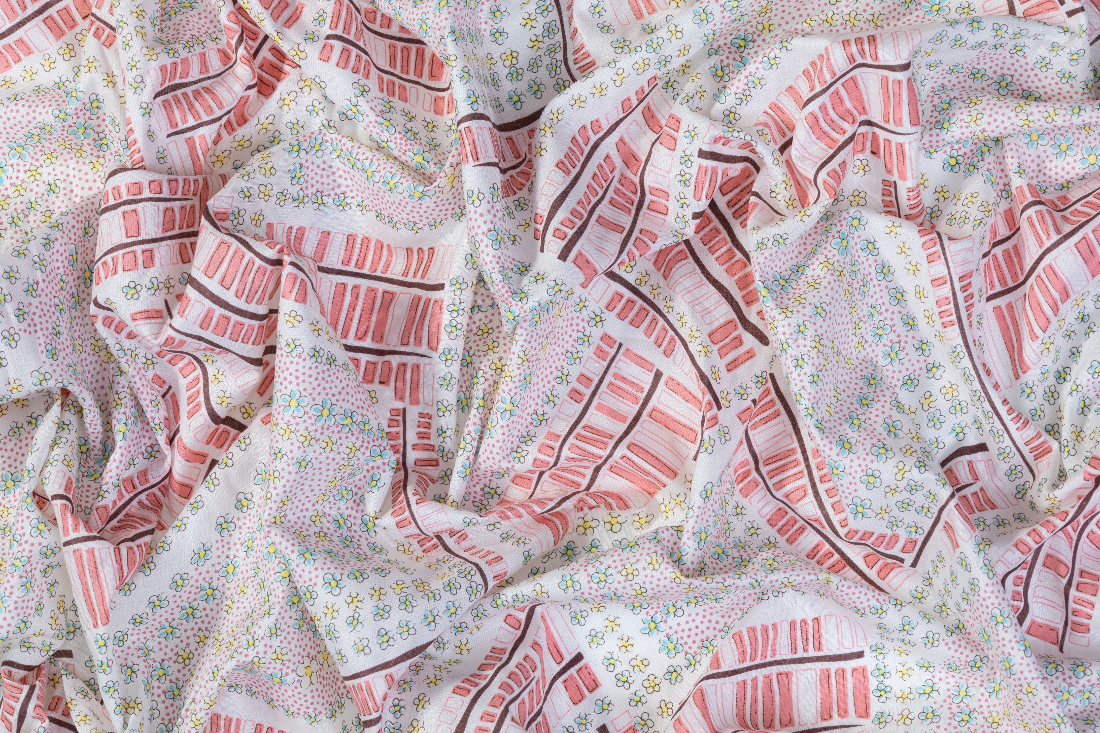 Floral Geometric Cotton - Multicolor