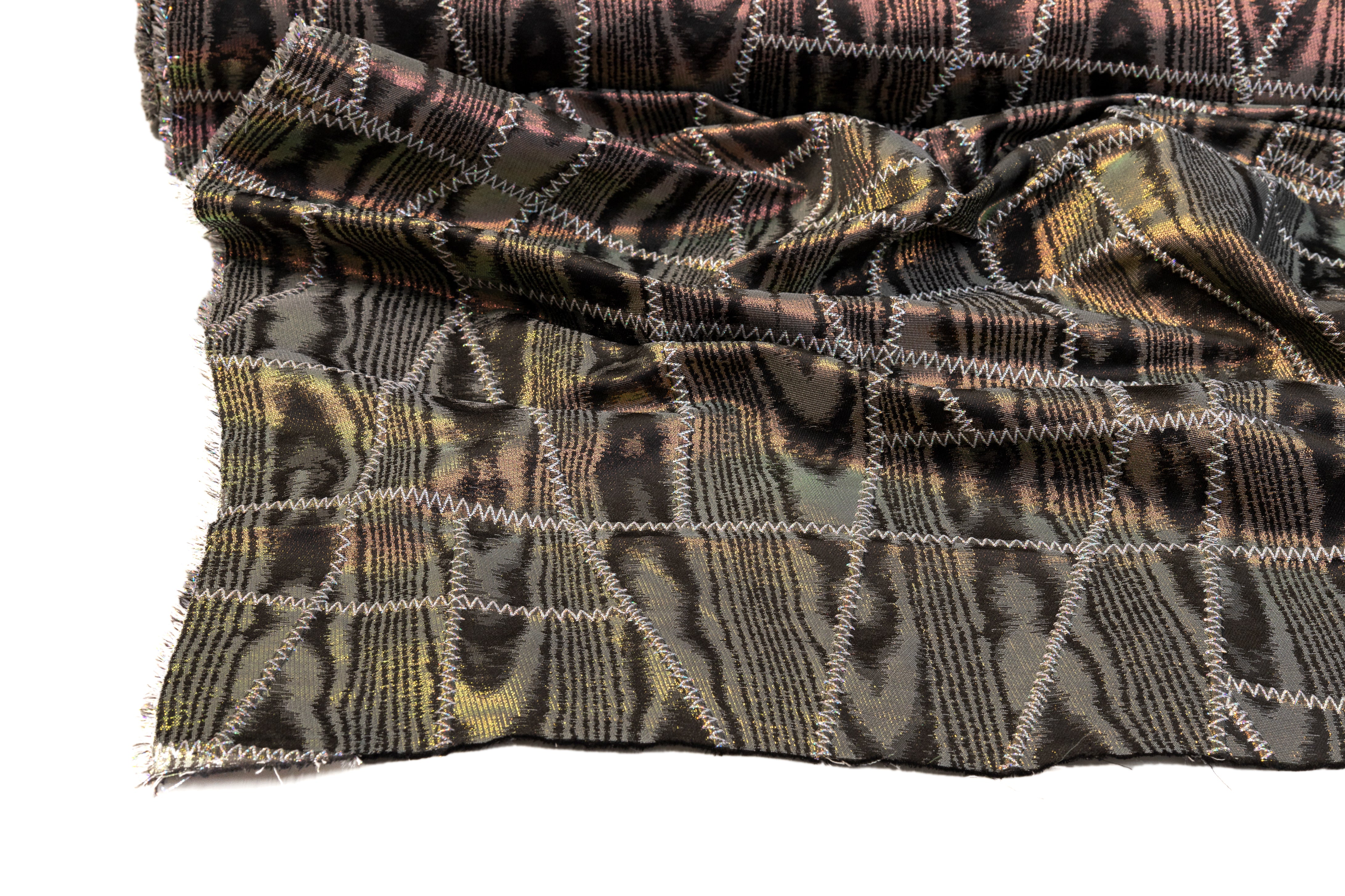 Italian Iridescent Moiré Brocade - Multicolor