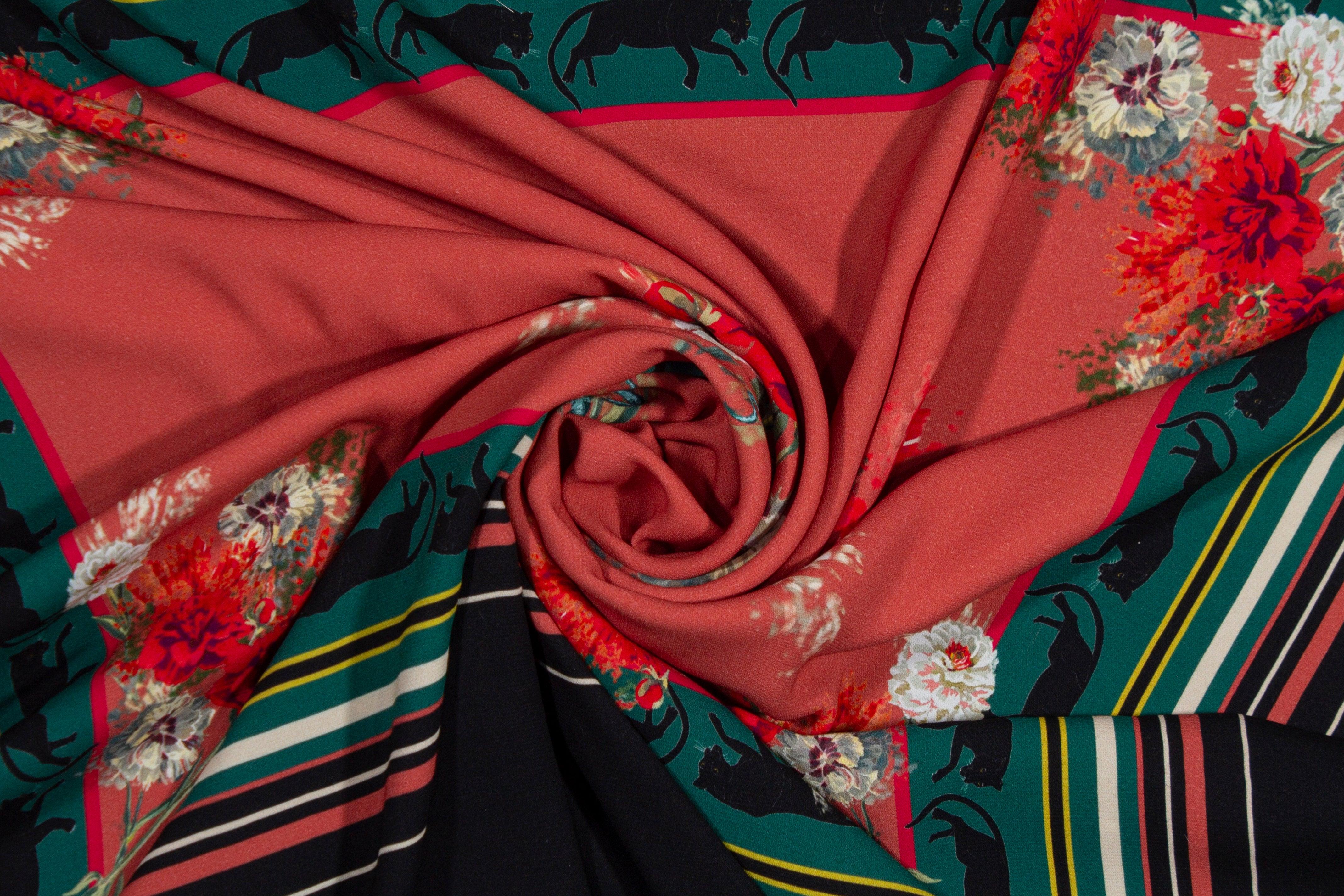 Roberto Cavalli - Italian Viscose Crepe Panel - Prime Fabrics