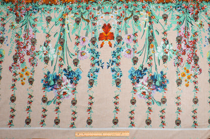 Roberto Cavalli - Multicolor Cotton Voile Panel - Prime Fabrics