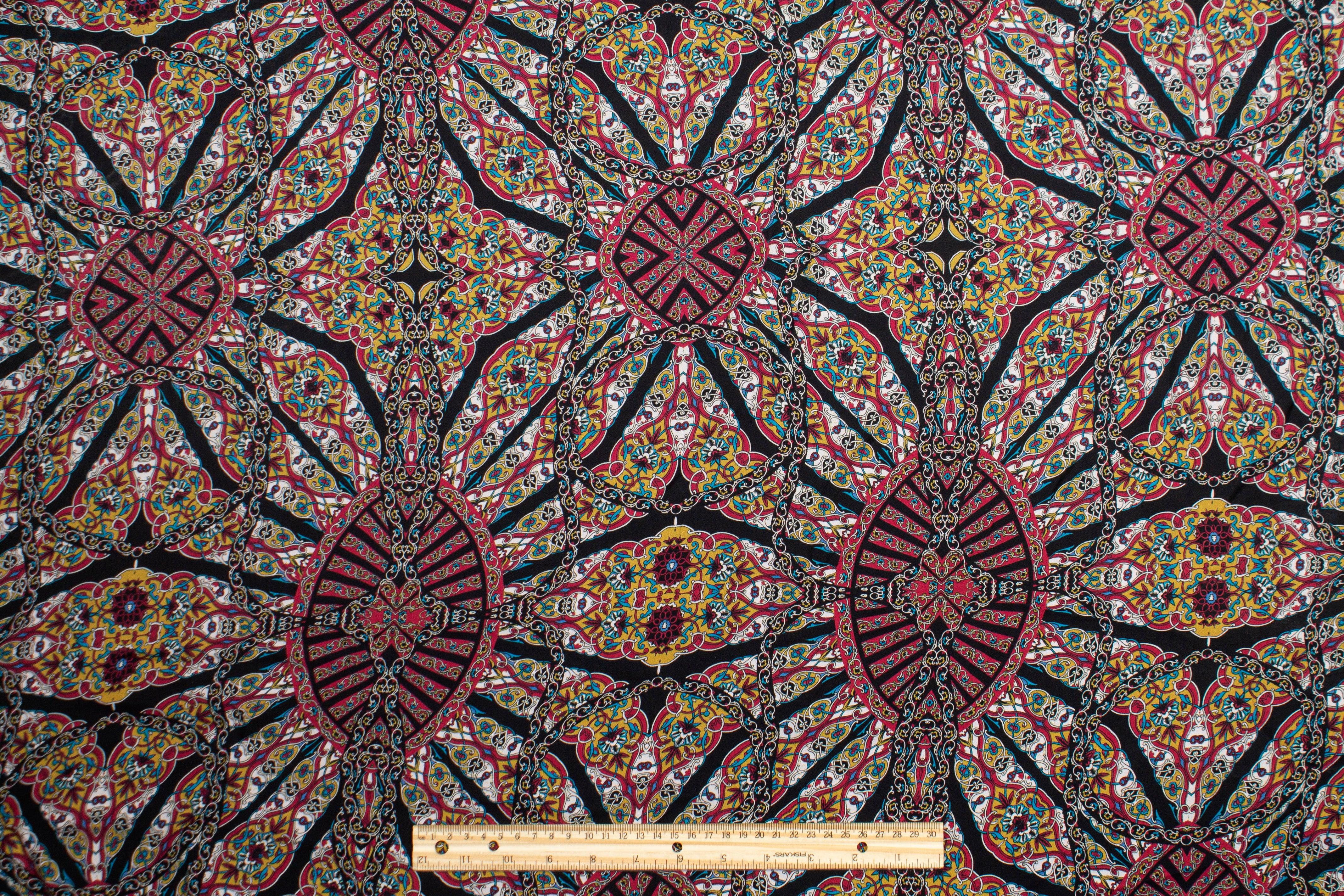 Abstract Silk Crepe De Chine - Prime Fabrics